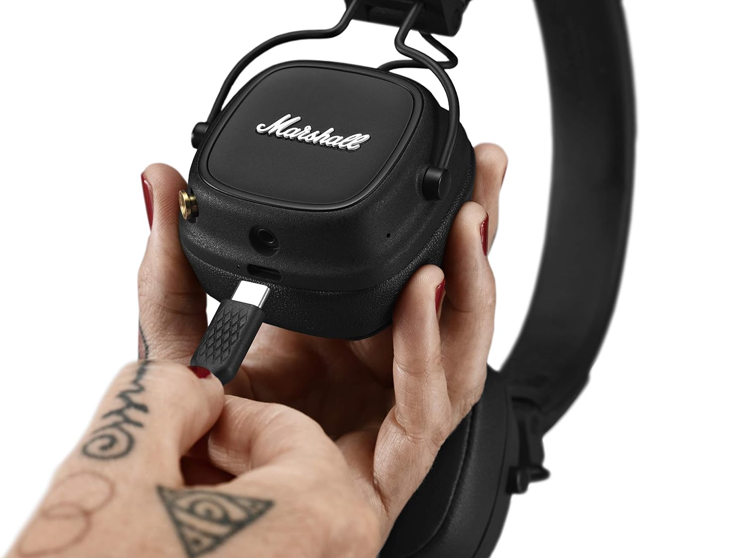 Marshall Major IV Wireless Bluetooth On Ear Headphones with Mic Black - Image 8