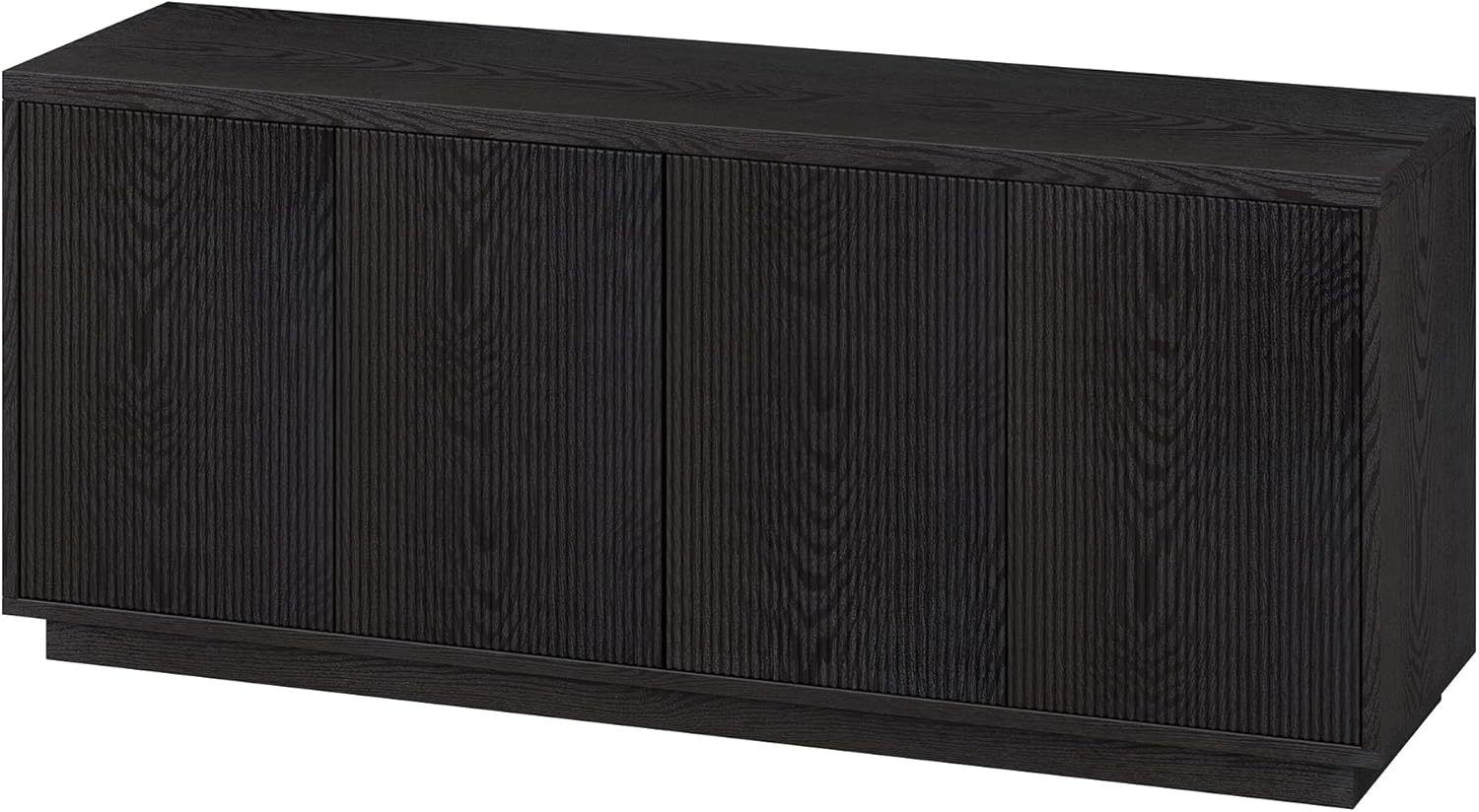 Henn&Hart Hanson 57 Inch Wide Black TV Stand - Image 4