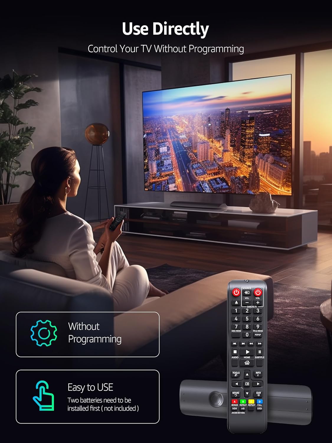 New Samsung DVD Blu Ray Remote Control for BD-ES5000 BD-F5100 BD-ES5300 BD-J5100 BD-J5700 BD-J5900 - Image 4