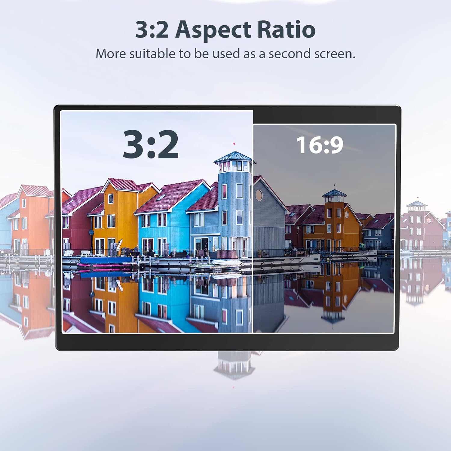 10.5 Inch FHD 1920x1280 IPS Portable Monitor 100% SRGB Gaming Display with Smart Cover - Image 3