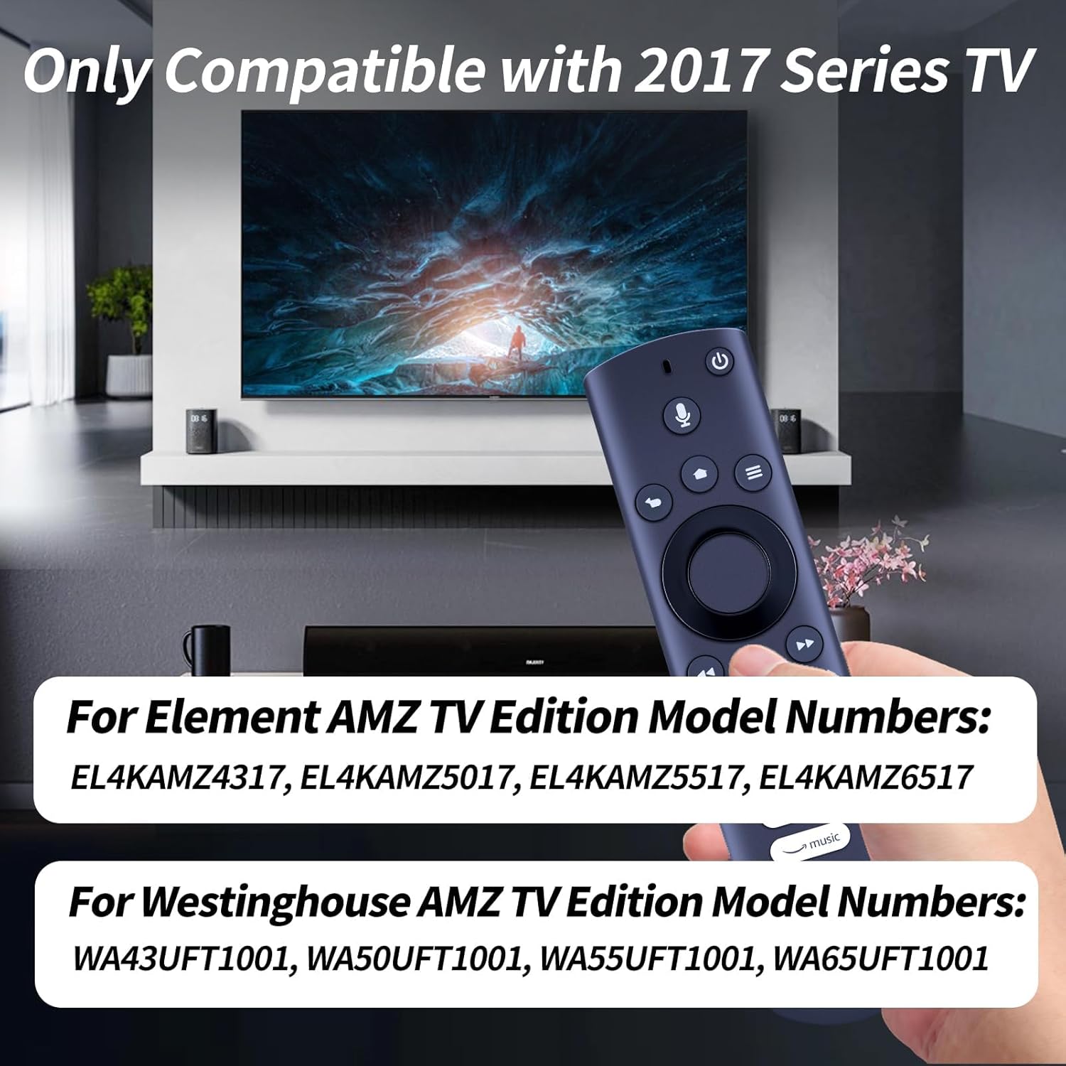 Voice Remote Control for Element Westinghouse 43GSR4100KN 2017 Series TVs - Image 3
