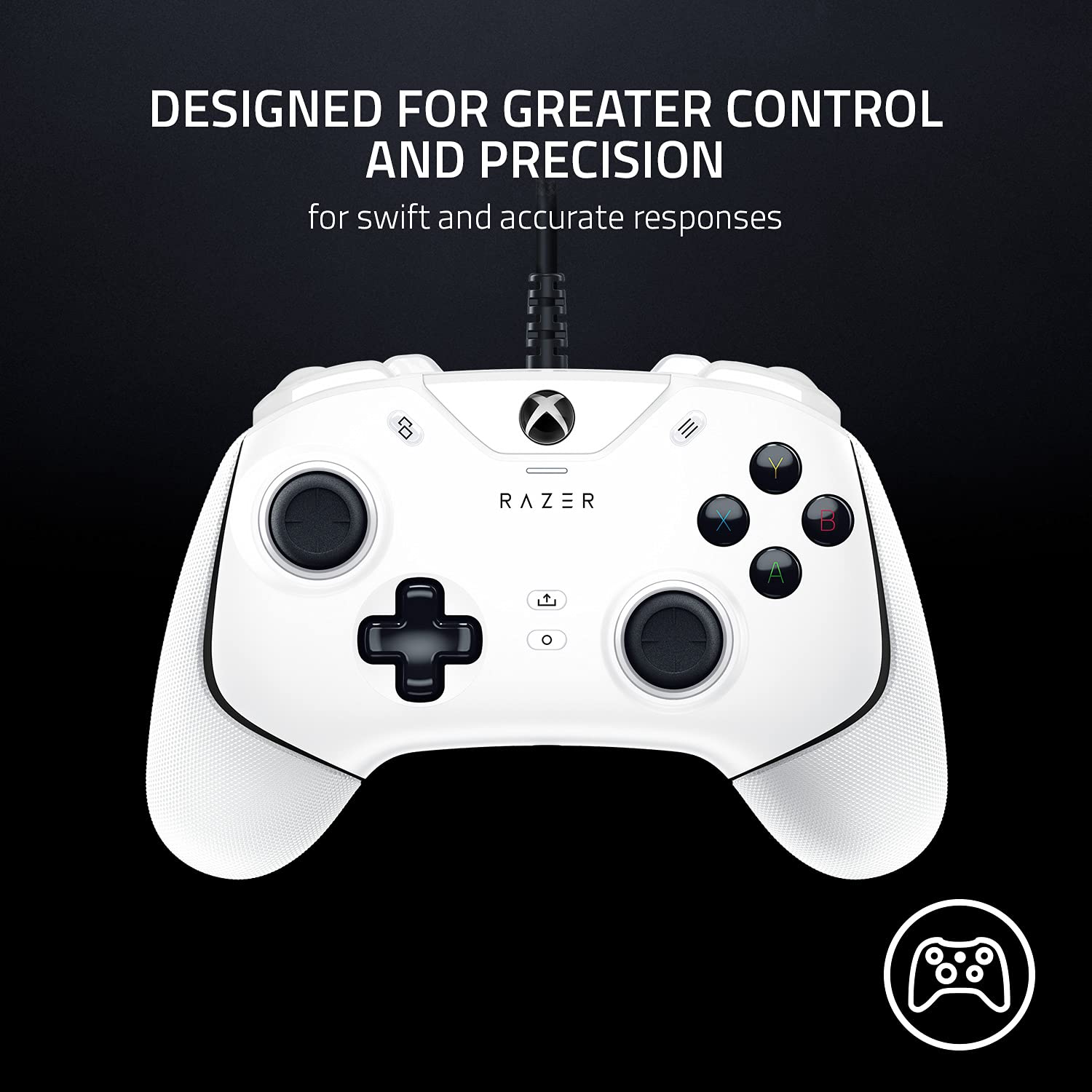 Razer Wolverine V2 Wired Gaming Controller for Xbox Series X|S One PC White with Remappable Buttons - Image 2