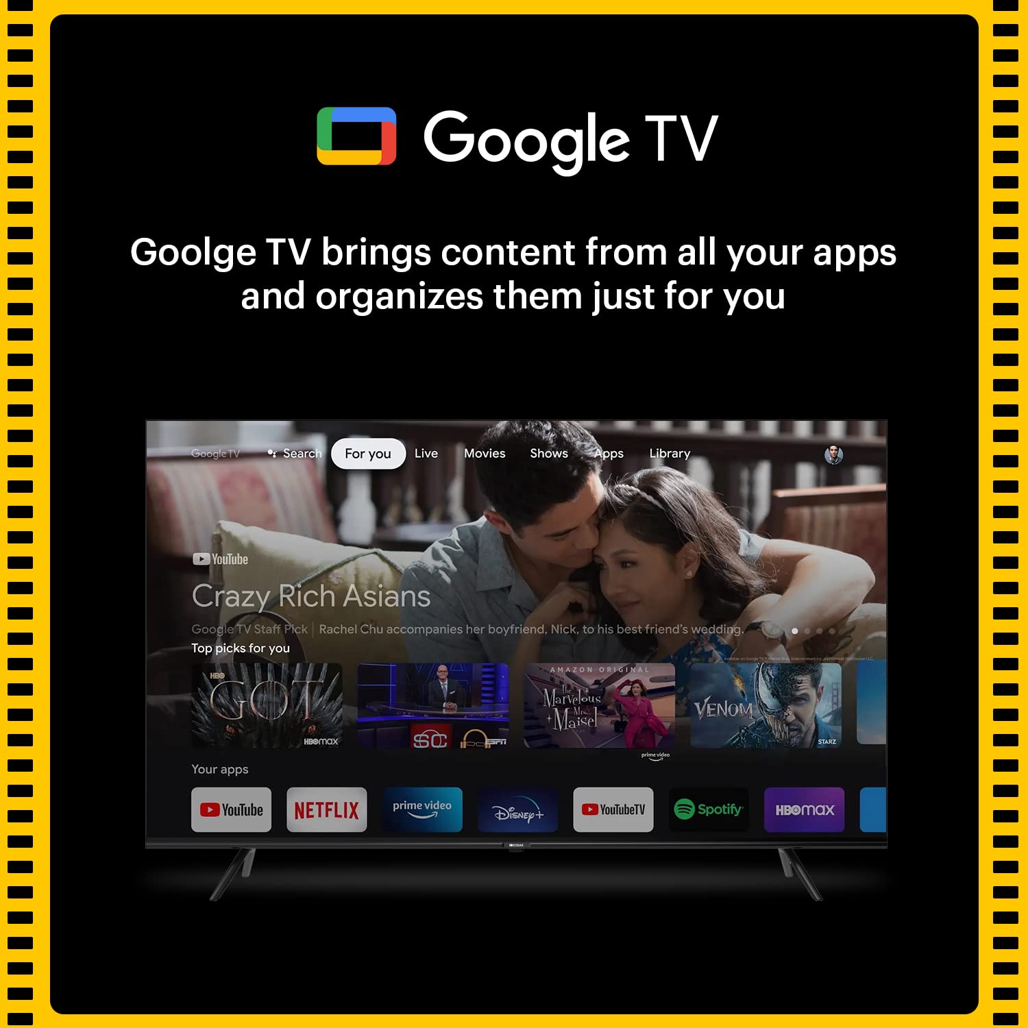 Kodak 65-inch Matrix Series 4K Ultra HD Smart QLED Google TV 65MT5033 Black - Image 13