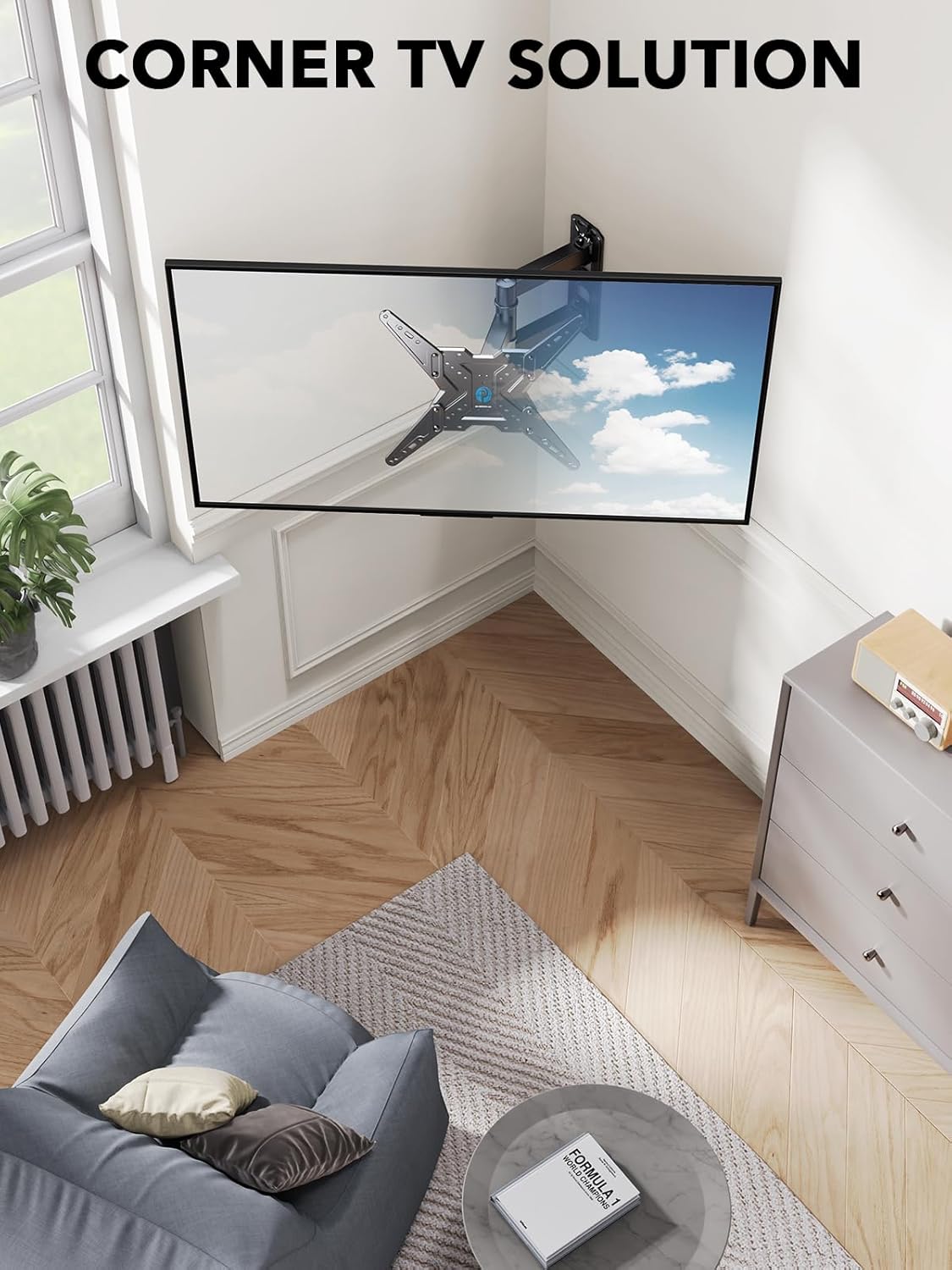 Pipishell Full Motion Articulating TV Wall Mount for 26-60 Inch TVs, Single Stud, Swivel Tilt Extension, 77 lbs Capacity, Max VESA 400x400mm - Image 7