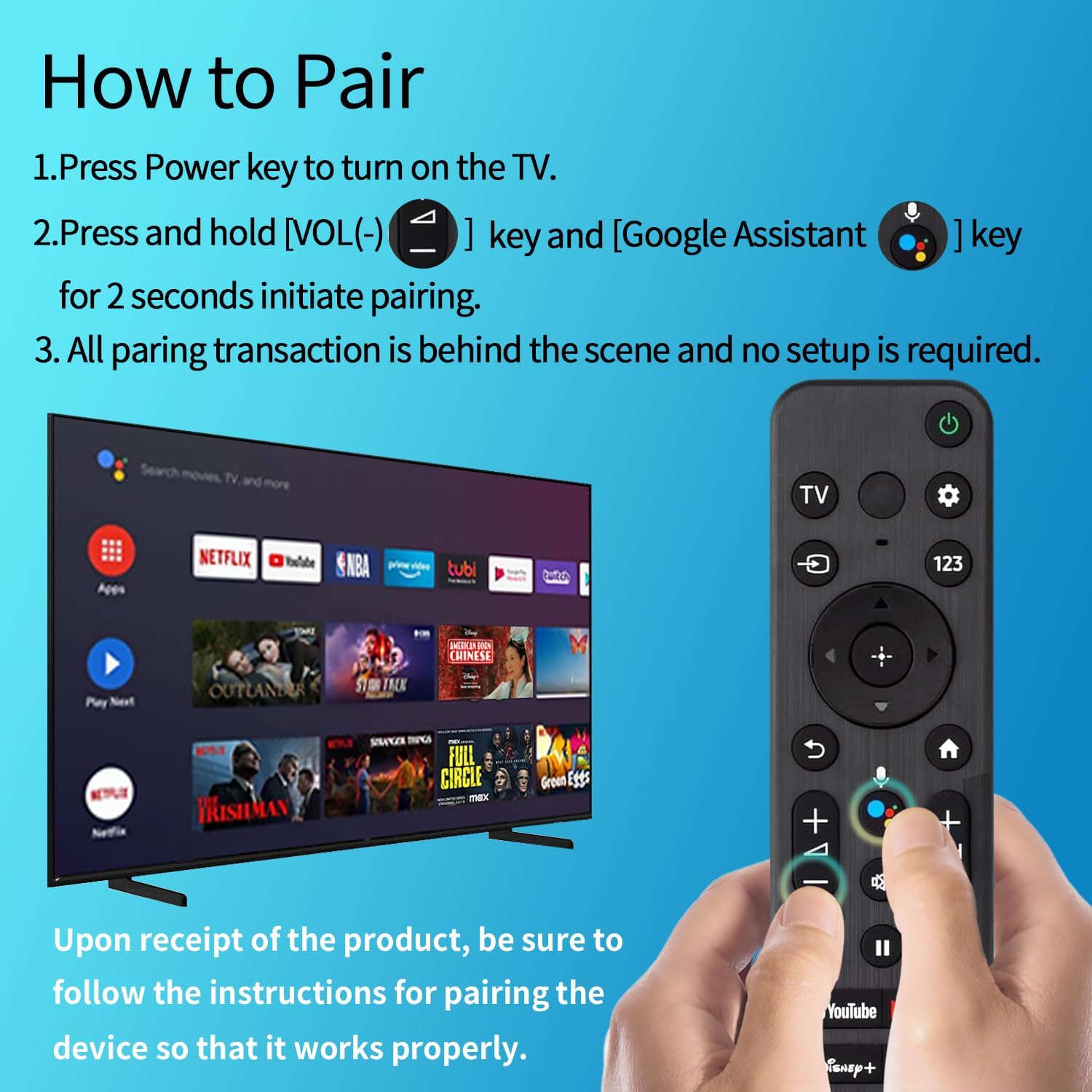 Sony Bravia 4K UHD Smart TV Voice Replacement Remote Control - Image 6