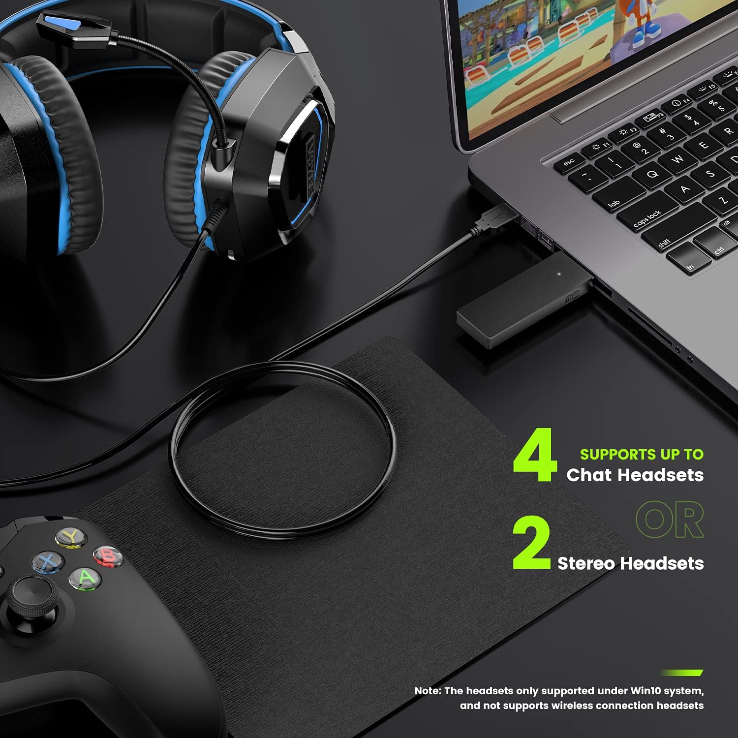 Xbox One Wireless Controller Adapter for Windows 10 8.1 8 7 PC Certified - Image 6