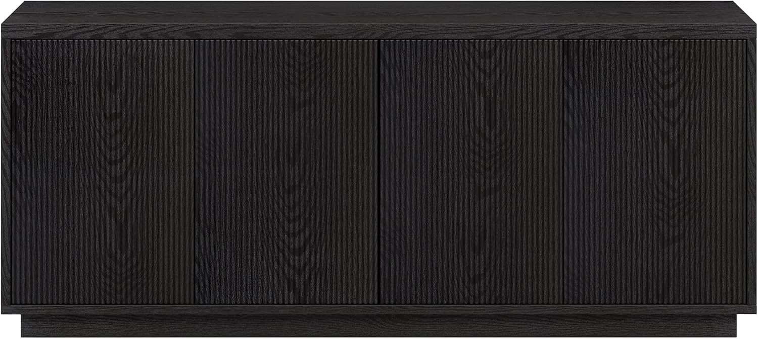 Henn&Hart Hanson 57 Inch Wide Black TV Stand - Image 3
