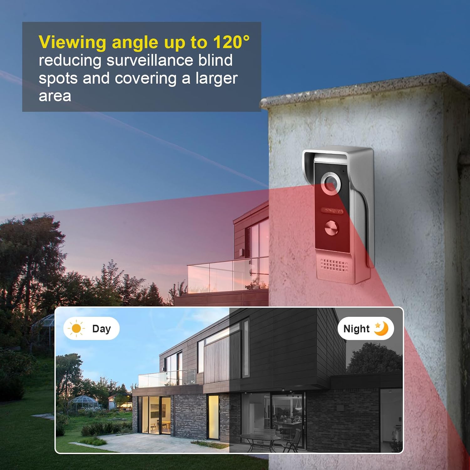 10 Inch HD WiFi Wired Video Doorbell System with Ring Camera and Tuya App Control - Image 7