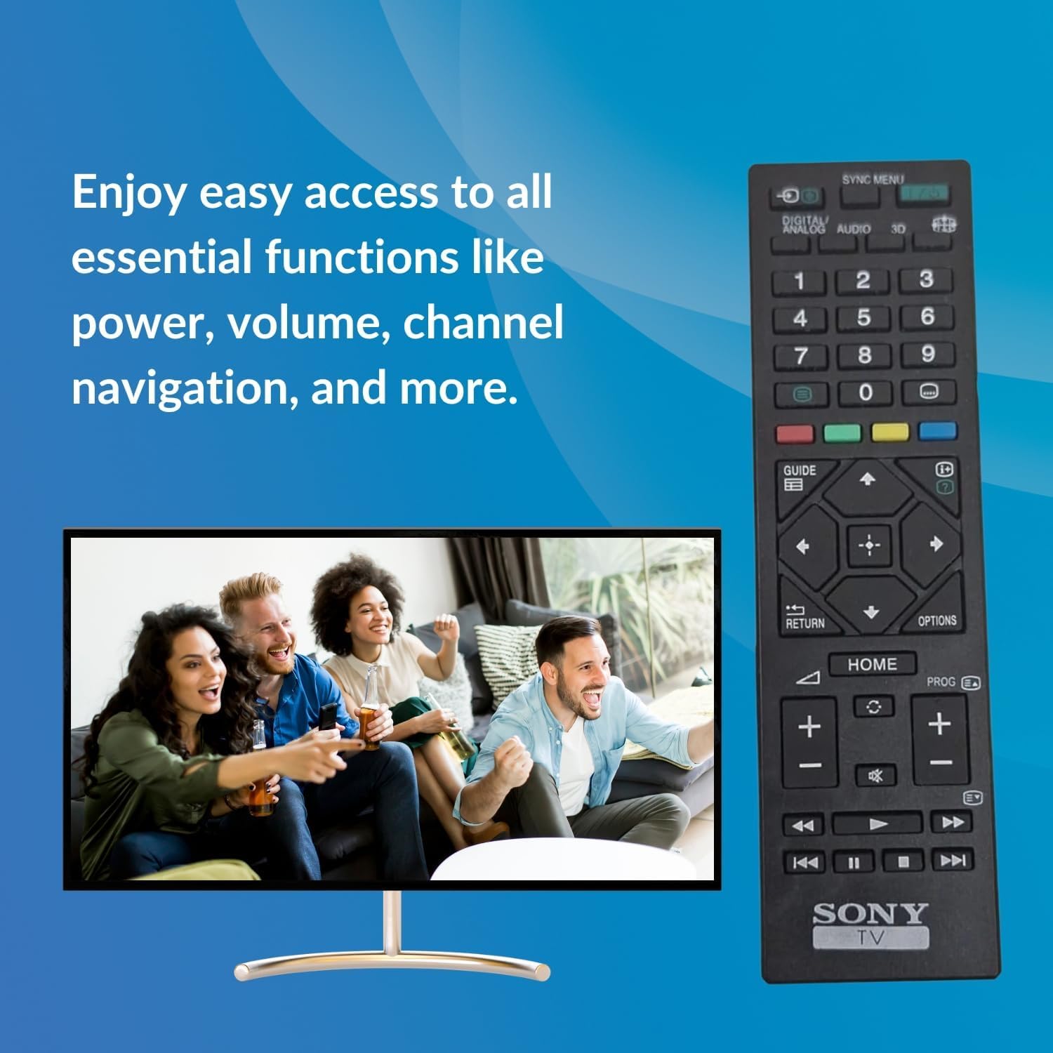 Sony Bravia Smart LED TV Replacement Remote Control 3D LCD Model - Image 4