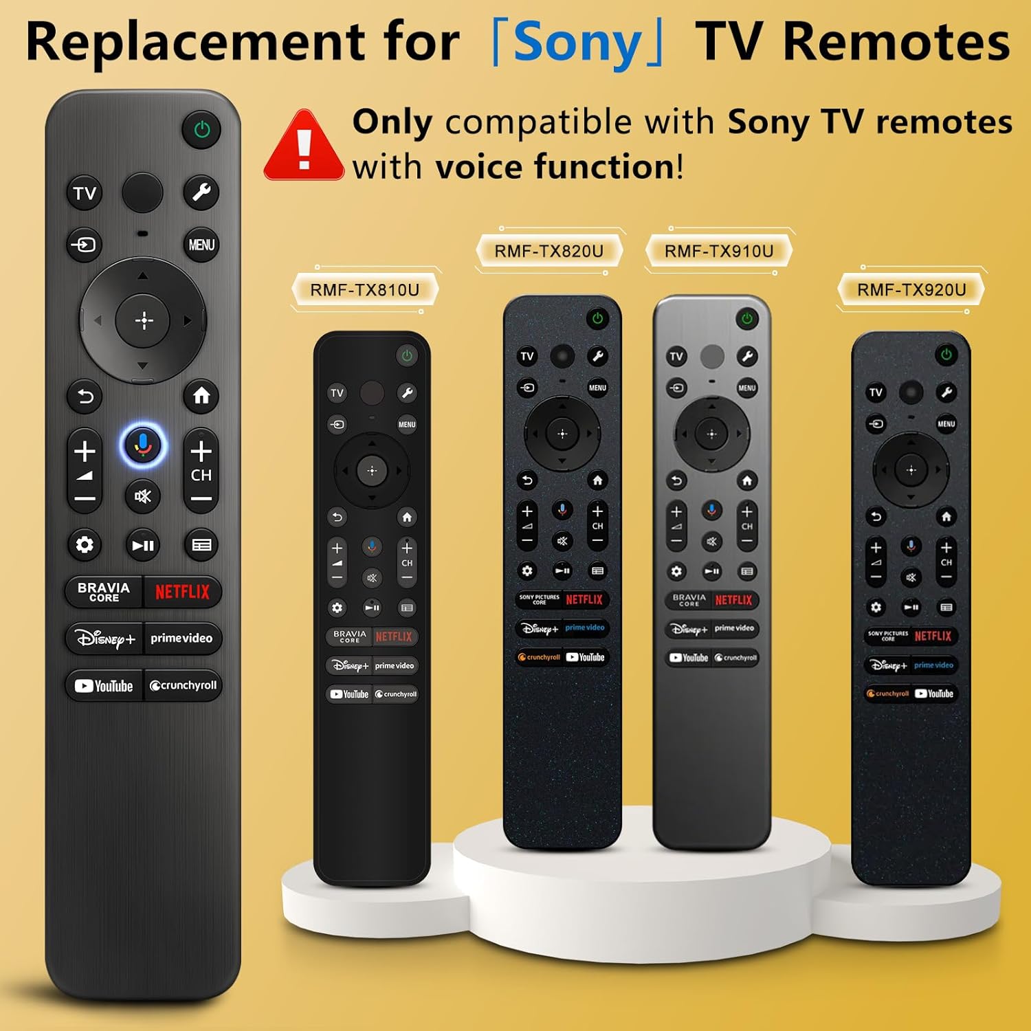 Sony Bravia Smart TV Voice Remote Replacement, Compatible with All Google TV Series - Image 3