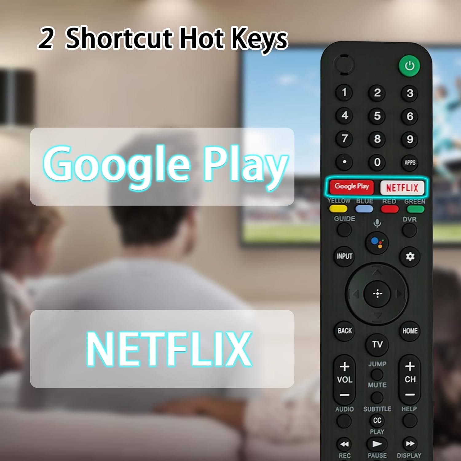 Sony Bravia RMF-TX500U Voice Remote Control for XR, XBR, KD, KDL Series TVs - Image 3