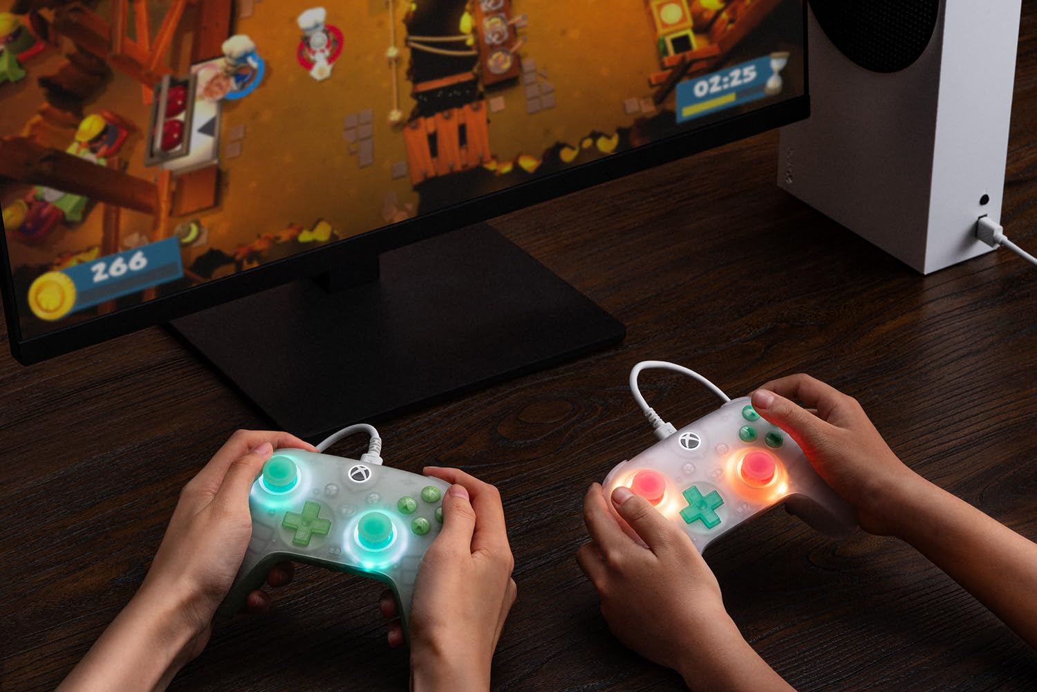 8Bitdo Ultimate Mini Wired Xbox Controller Translucent Pink RGB Lighting Hall Effect Joysticks 13-Word - Image 7