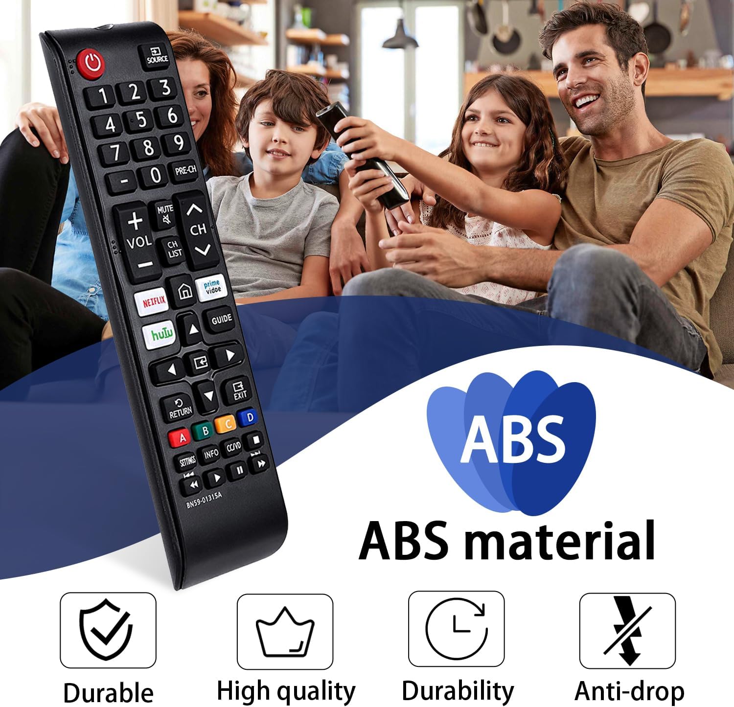 2 Pack New Universal Samsung TV Remote Replacement for Smart LED LCD HDTV QLED 4K 3D Series TVs Easy Setup - Image 3