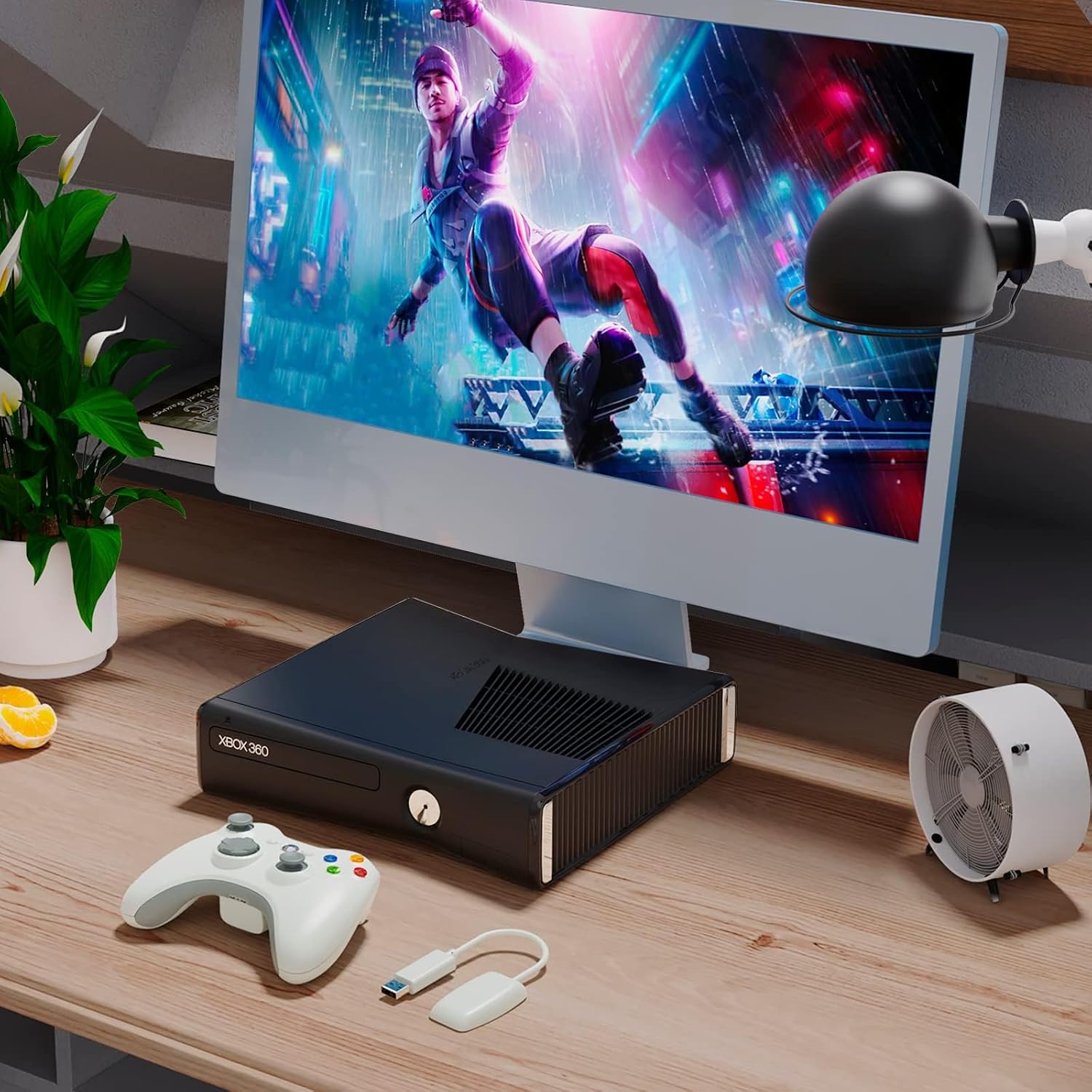 White 2.4GHZ Wireless Controller for Xbox 360 and PC Windows 7-10 with Receiver - Image 5