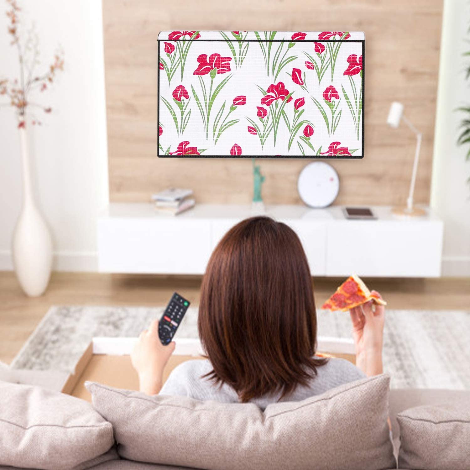 Decorly Furnishing Multicolor Printed 65 Inch LED TV Cover for All Brands and Models - Image 4