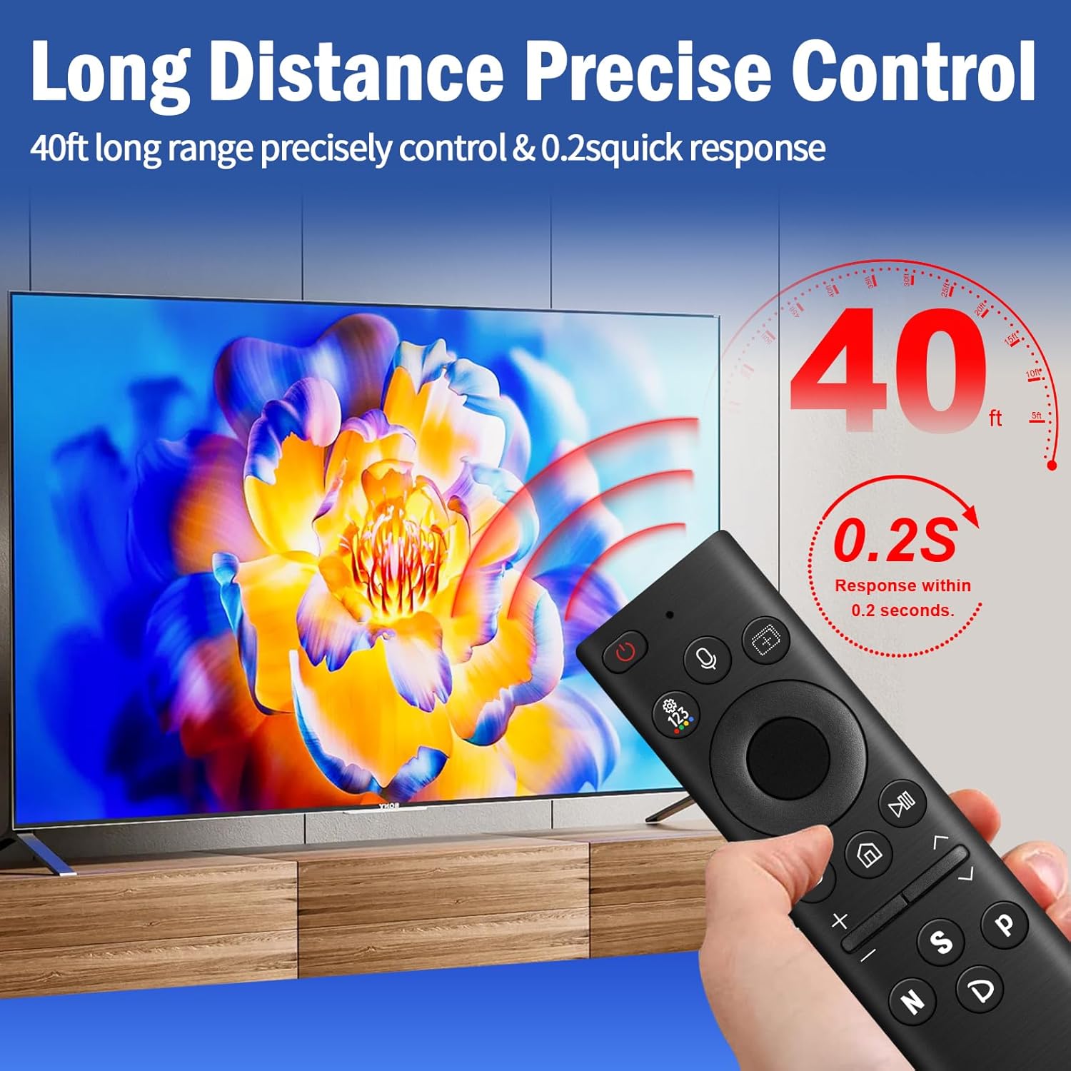 Rechargeable Solar Replacement Remote for Samsung TVs 4K 8K Neo QLED Crystal UHD Series BN59-01385A - Image 7