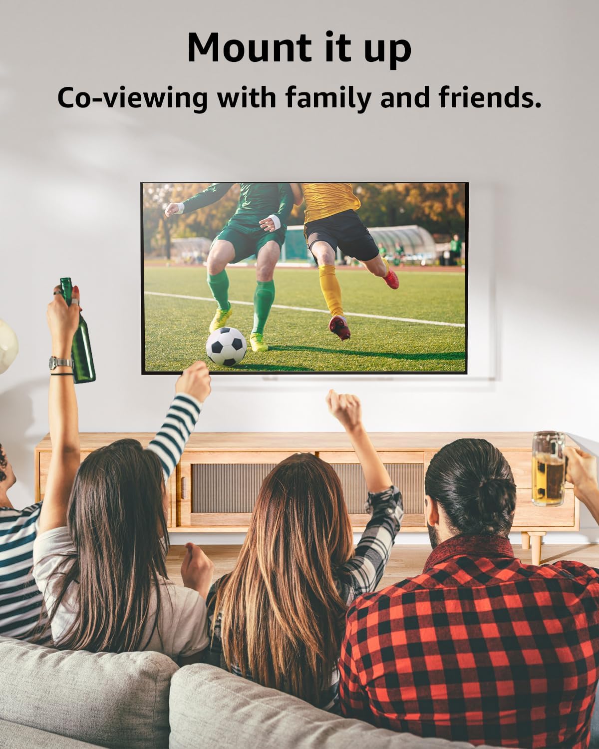 EconoMe Full Motion Swivel Tilt TV Wall Mount for 32-65 Inch TVs, Dual Arm Articulating, 99lbs Capacity - Image 9