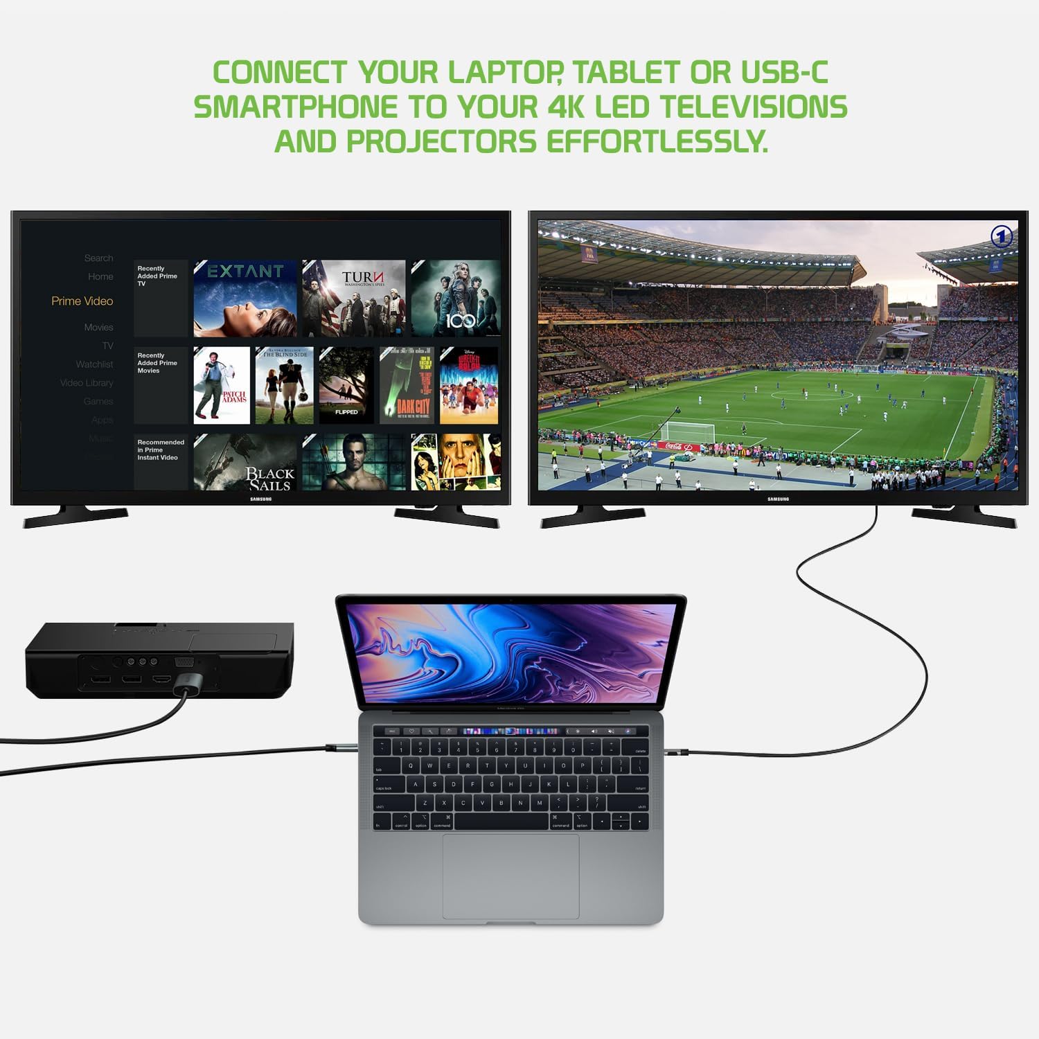 6-Foot USB-C to HDMI 4K Video Adapter Cable for iPhone 16/15, Samsung, Moto, Laptops - Image 6