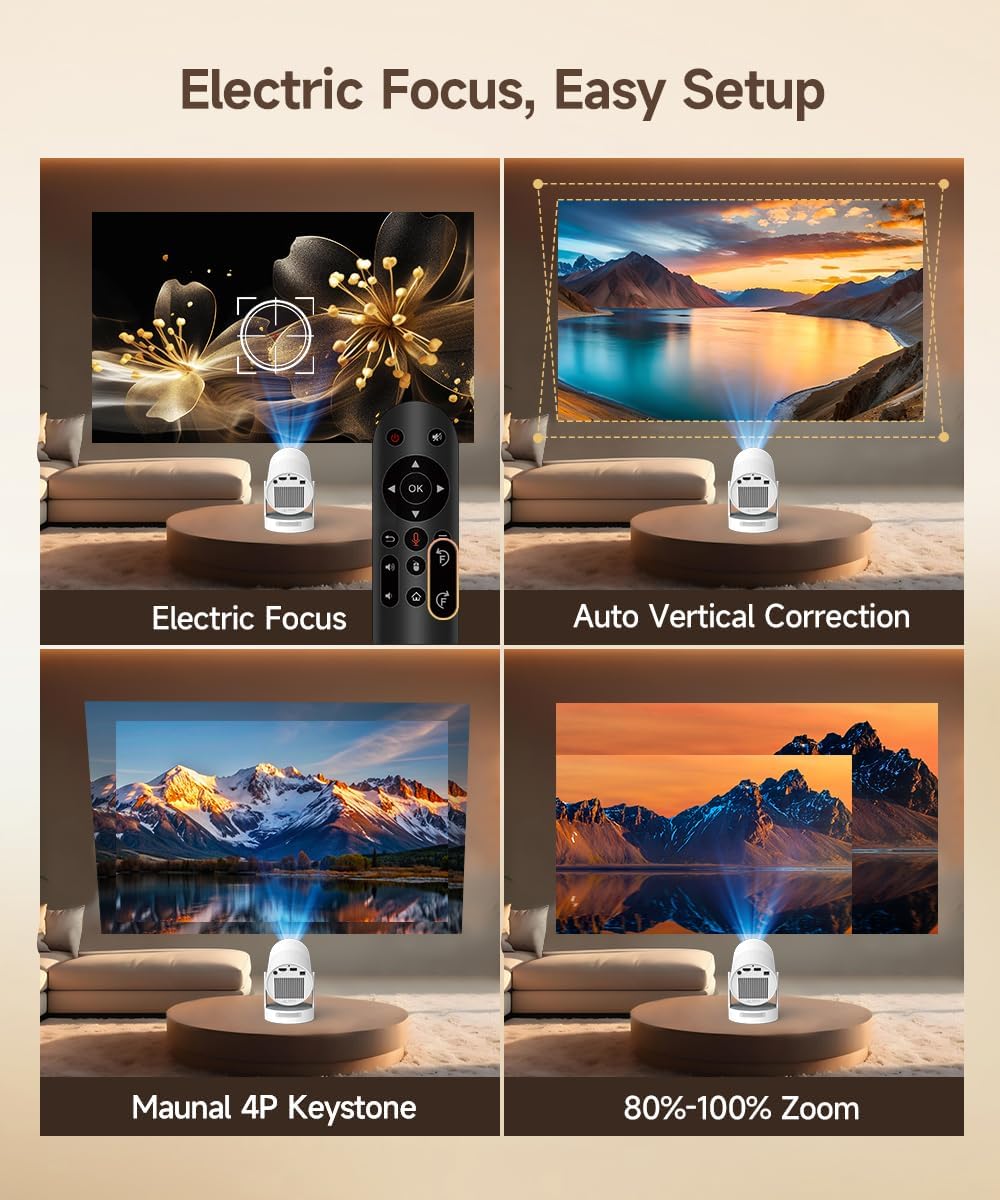 Magcubic HY300 Ultra Portable Mini Projector WiFi 6 Bluetooth 5.4 4K Support 180° Rotation 5W Speaker - Image 2