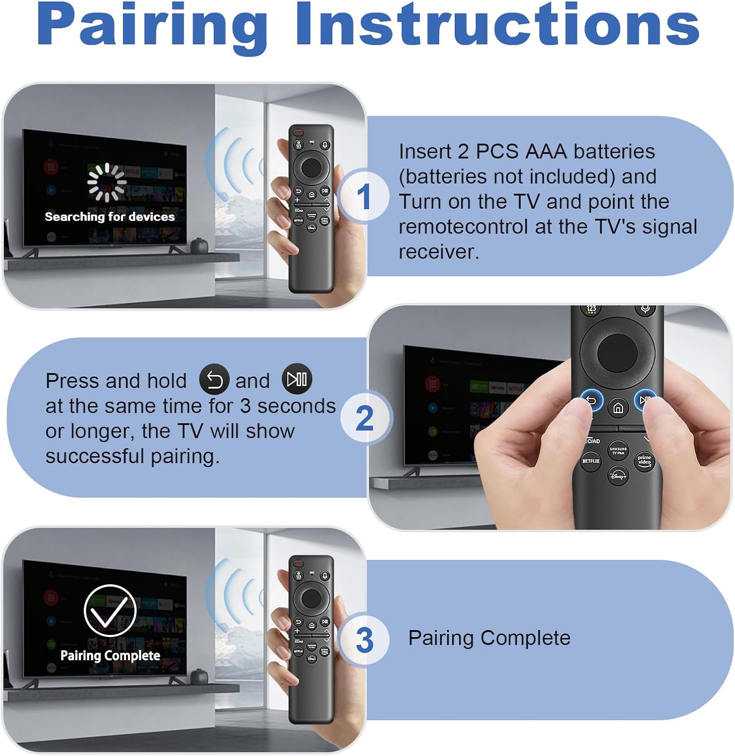 Samsung BN59-01432A TM2360E Solar TV Remote for 2023 Ultra HD Neo QLED 8K HDR TVs - Image 3