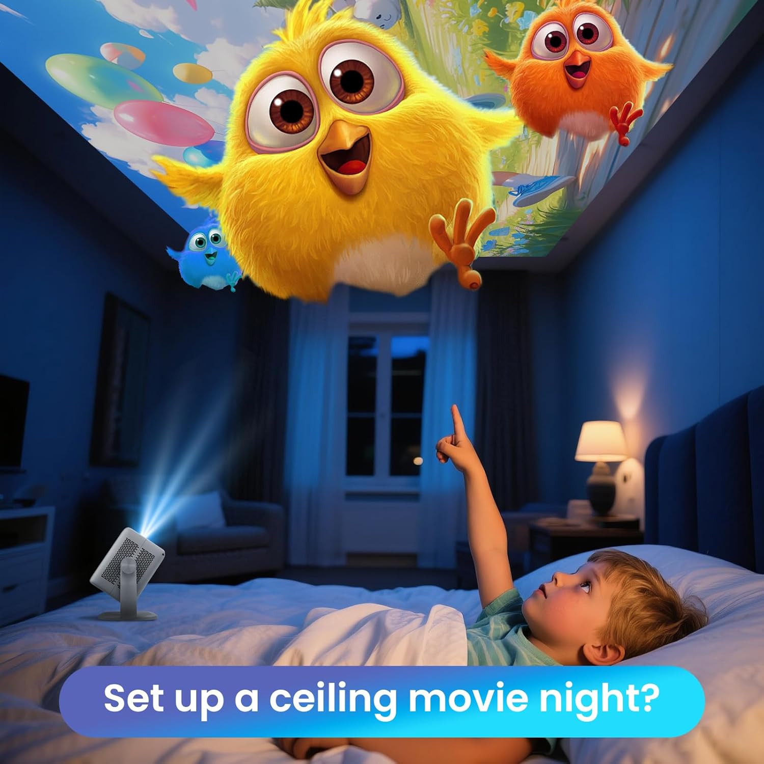 600 ANSI 4K Supported Outdoor Smart Projector Native 1080P WiFi6 Bluetooth 150" Display - Image 9