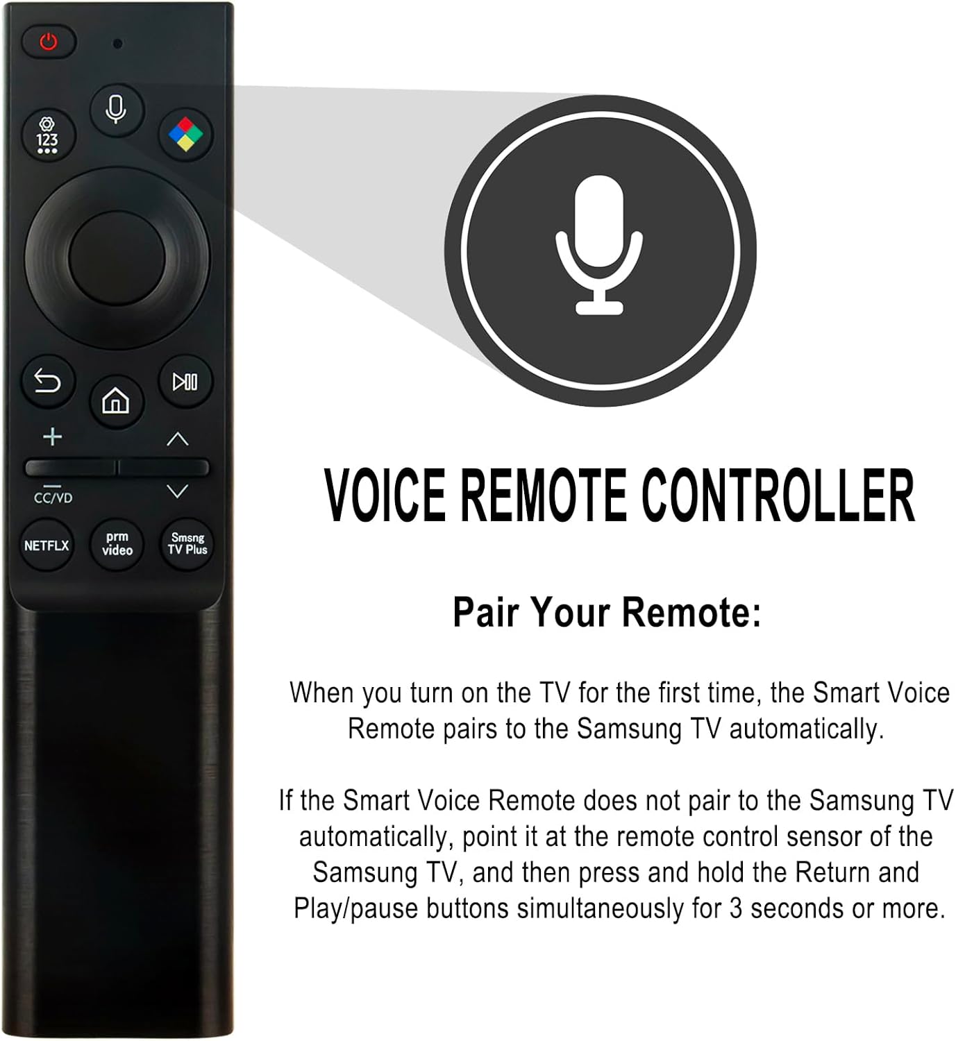 Allimity BN59-01363M Replacement Voice Remote for Samsung 2021 Crystal UHD HDR Smart TVs - Image 2