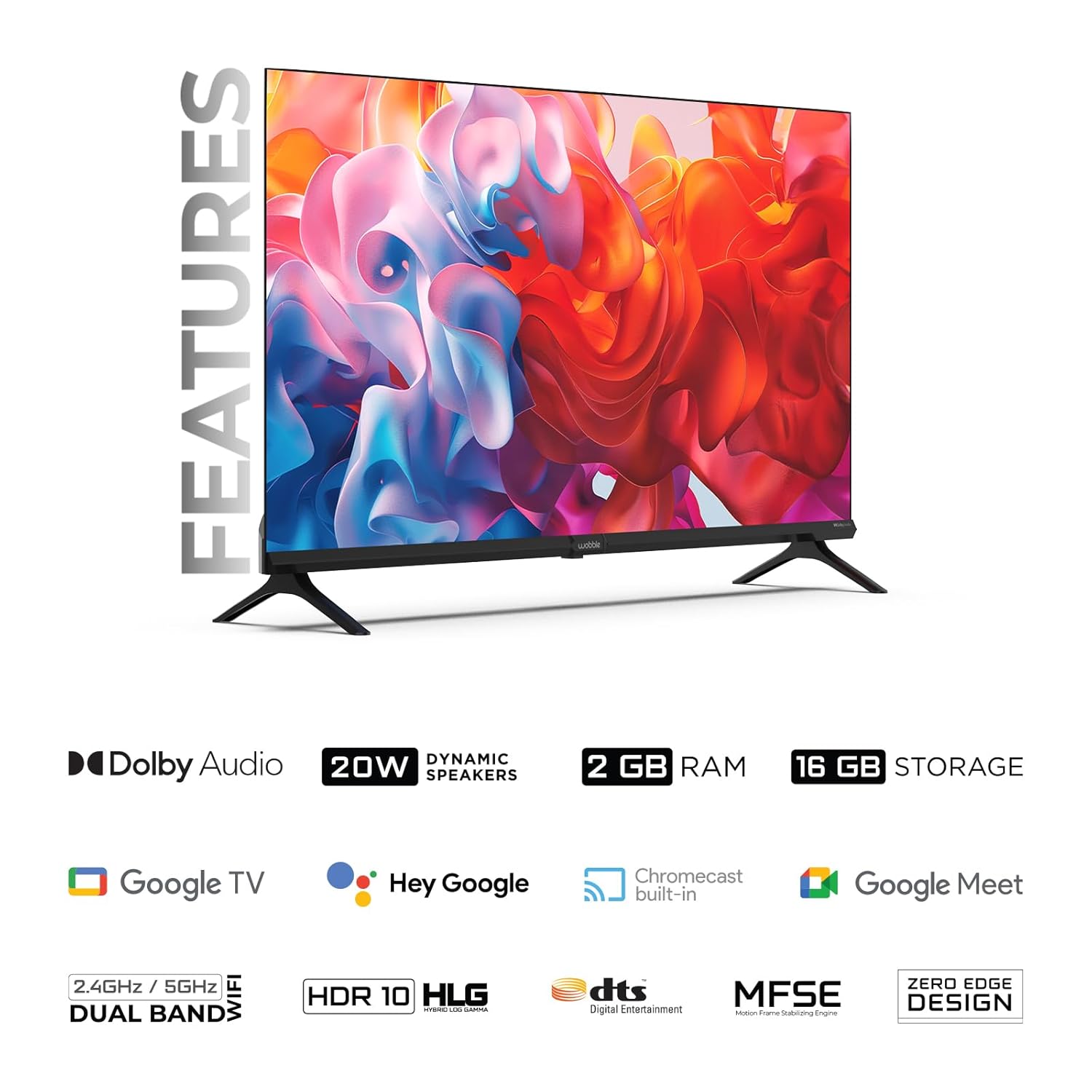 55 Inch 4K Ultra HD Smart Google LED TV Black, WB55GTAW9602UDFL - Image 2