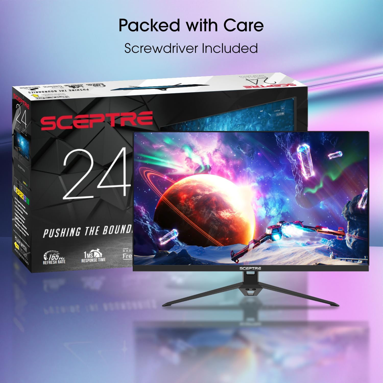 Sceptre 24-inch Full HD 165Hz FreeSync Gaming Monitor Machine Black 2020 - Image 5