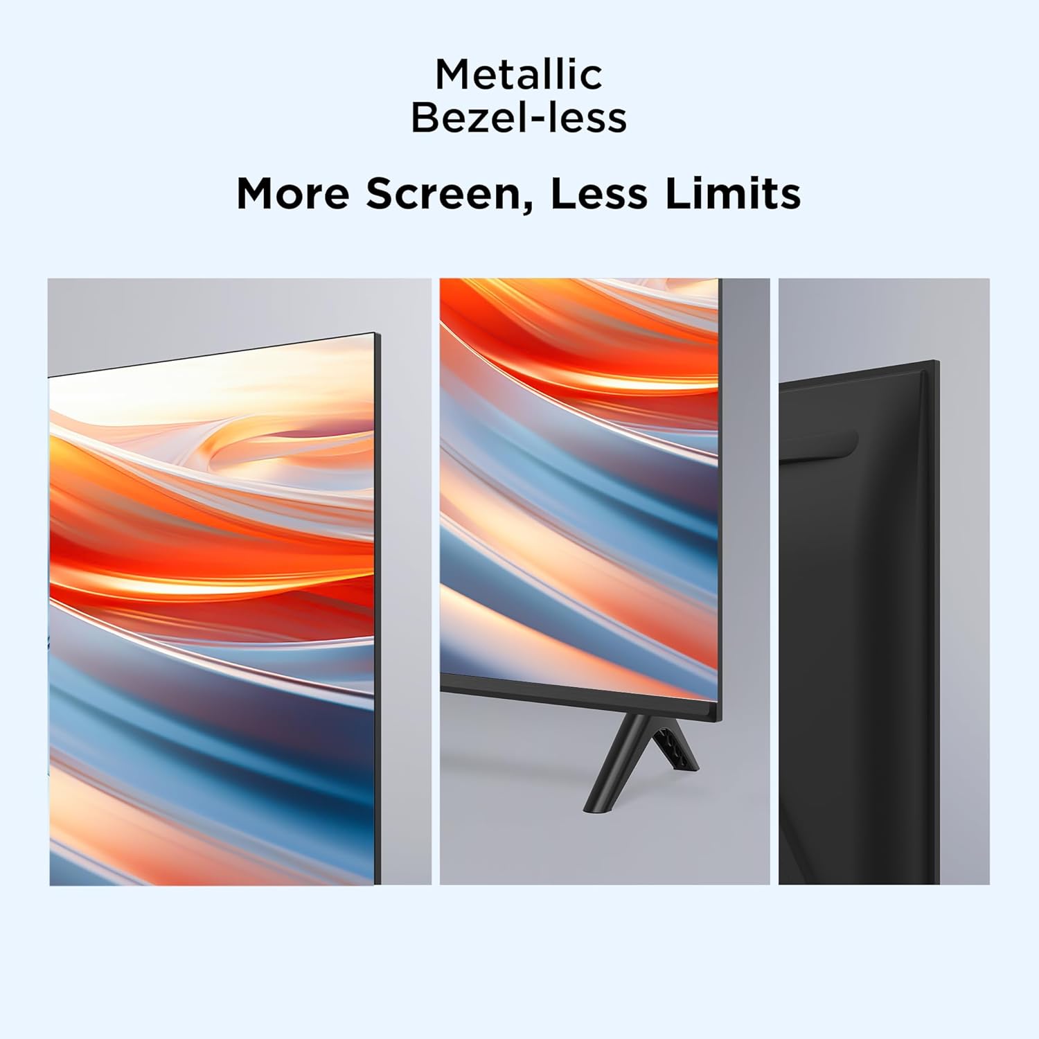 TCL 32 Inch HD Ready Metallic Bezel-Less Smart Android LED TV Black - Image 7