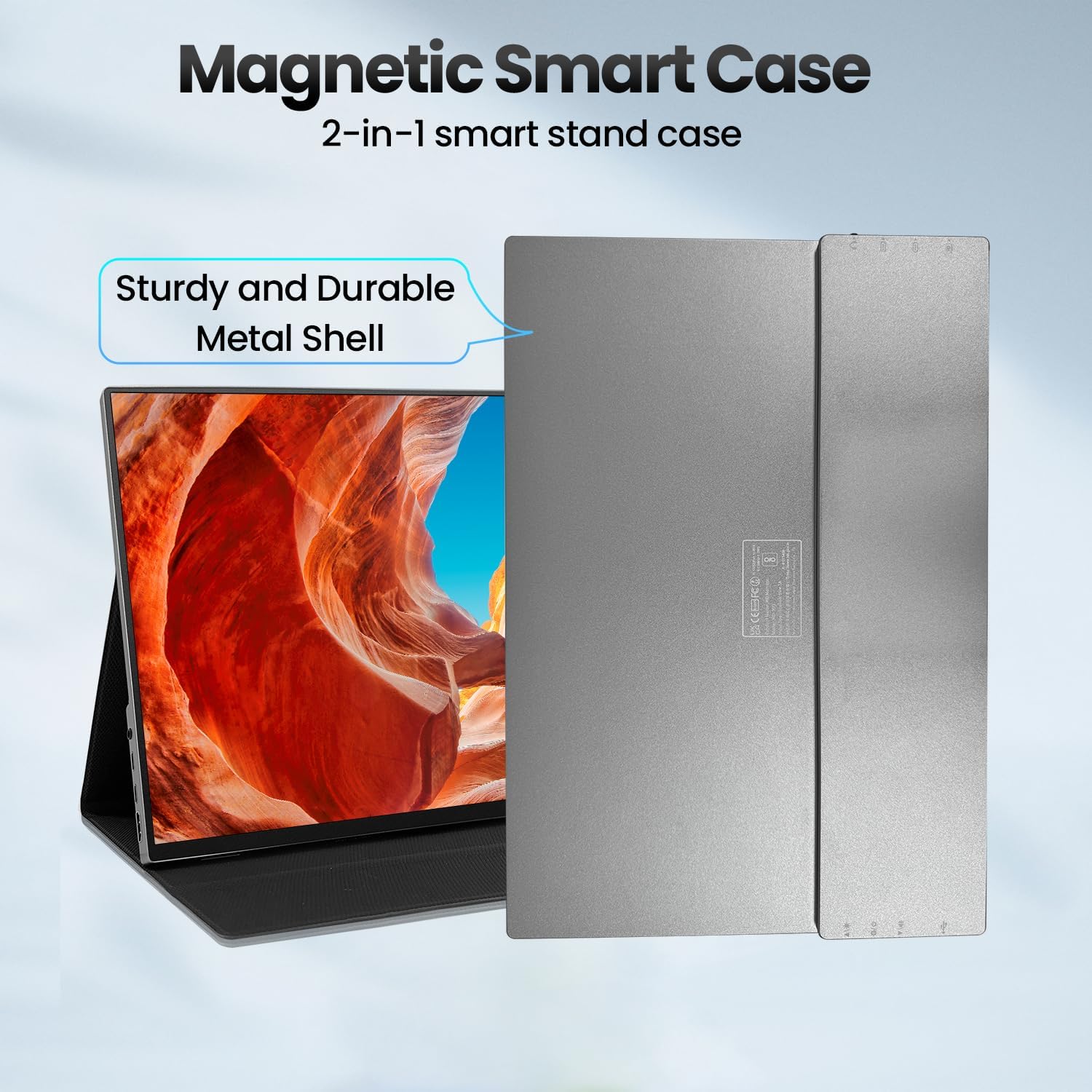 16 Inch Portable Touchscreen Monitor HDR10 Metal Shell with Smart Cover and Speakers, IPS 1920x1200P USB-C HDMI Secondary Display - Image 9
