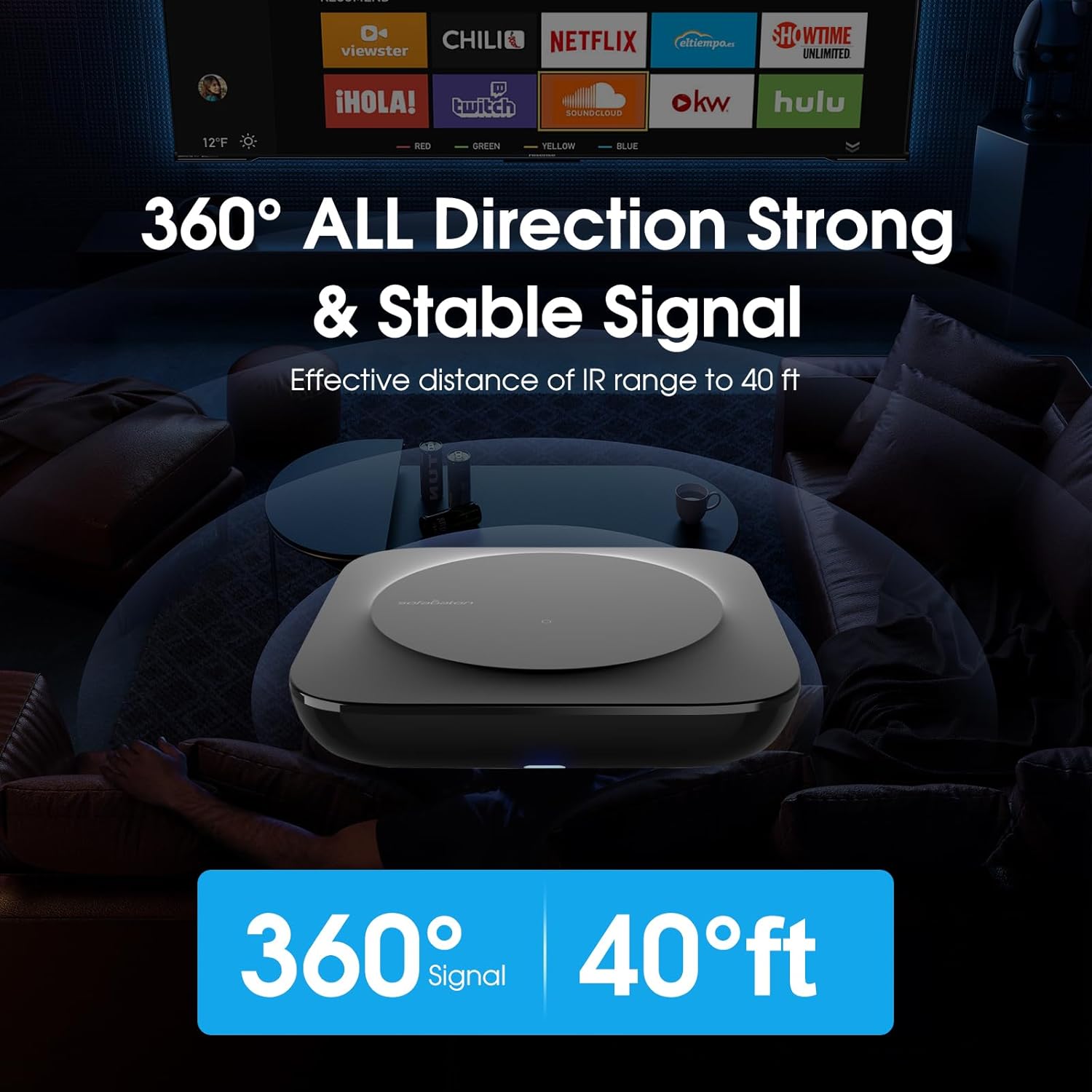SofaBaton X1S Universal Remote Control Hub App 40 Device Capacity Smart TV DVD Projector - Image 3