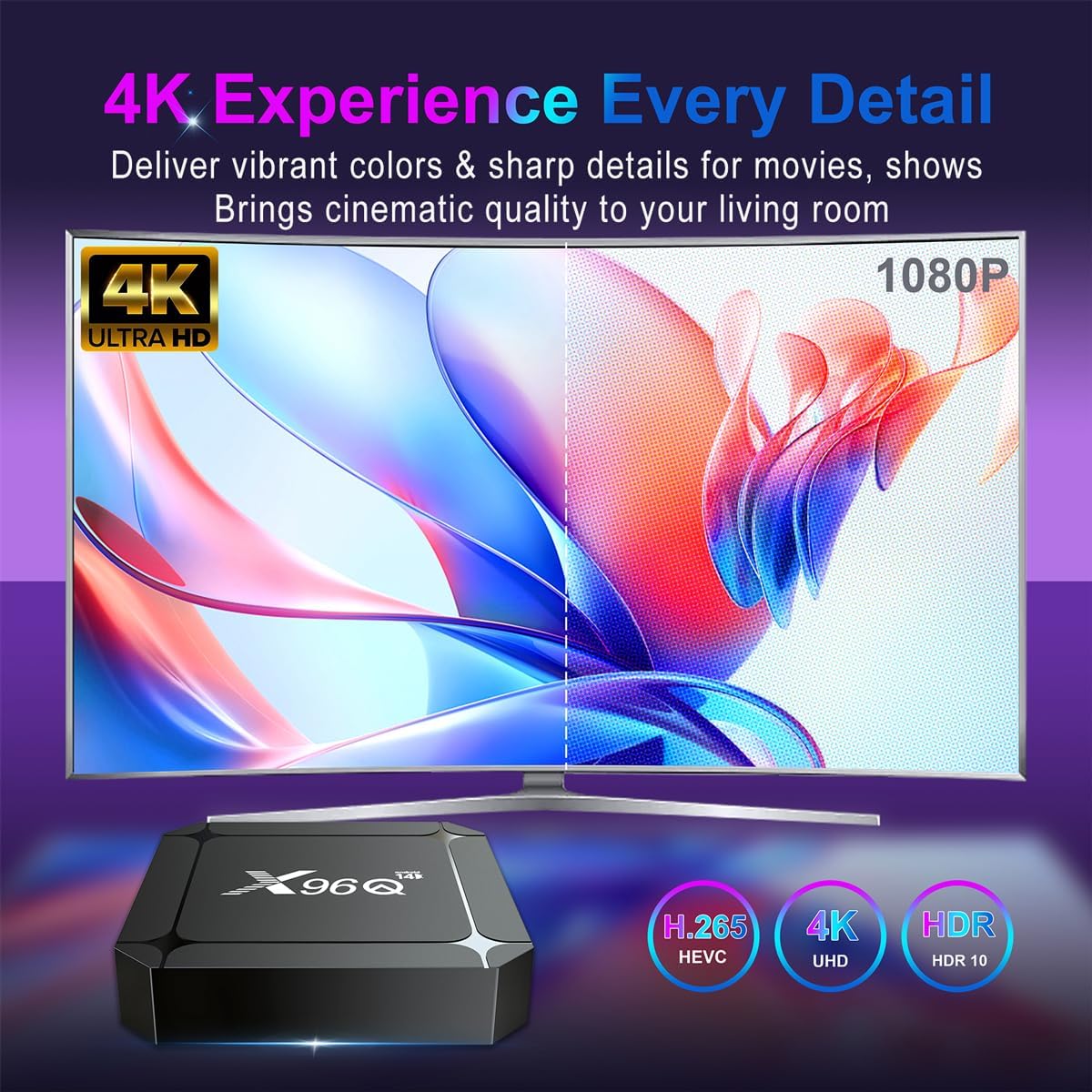 LEFFOT 2025 Android TV Box 4K Ultra HD 2GB RAM 16GB ROM Android 14 Smart Streaming Device - Image 3