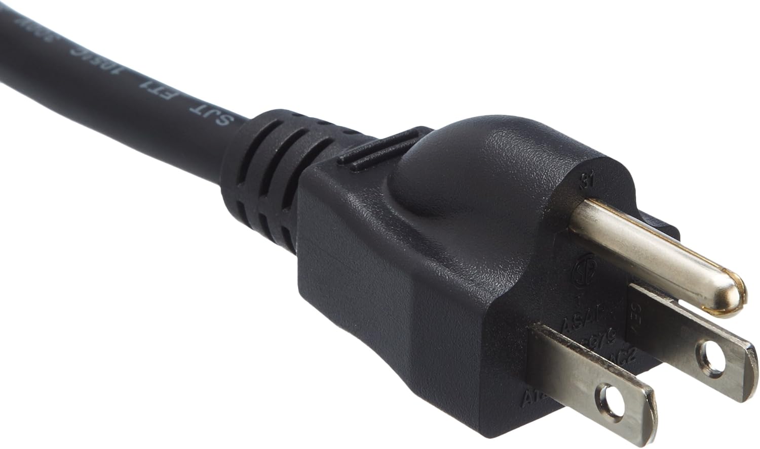 Amazon Basics 15 ft Black Power Cord Replacement for Monitors and TVs 24 Count - Image 3
