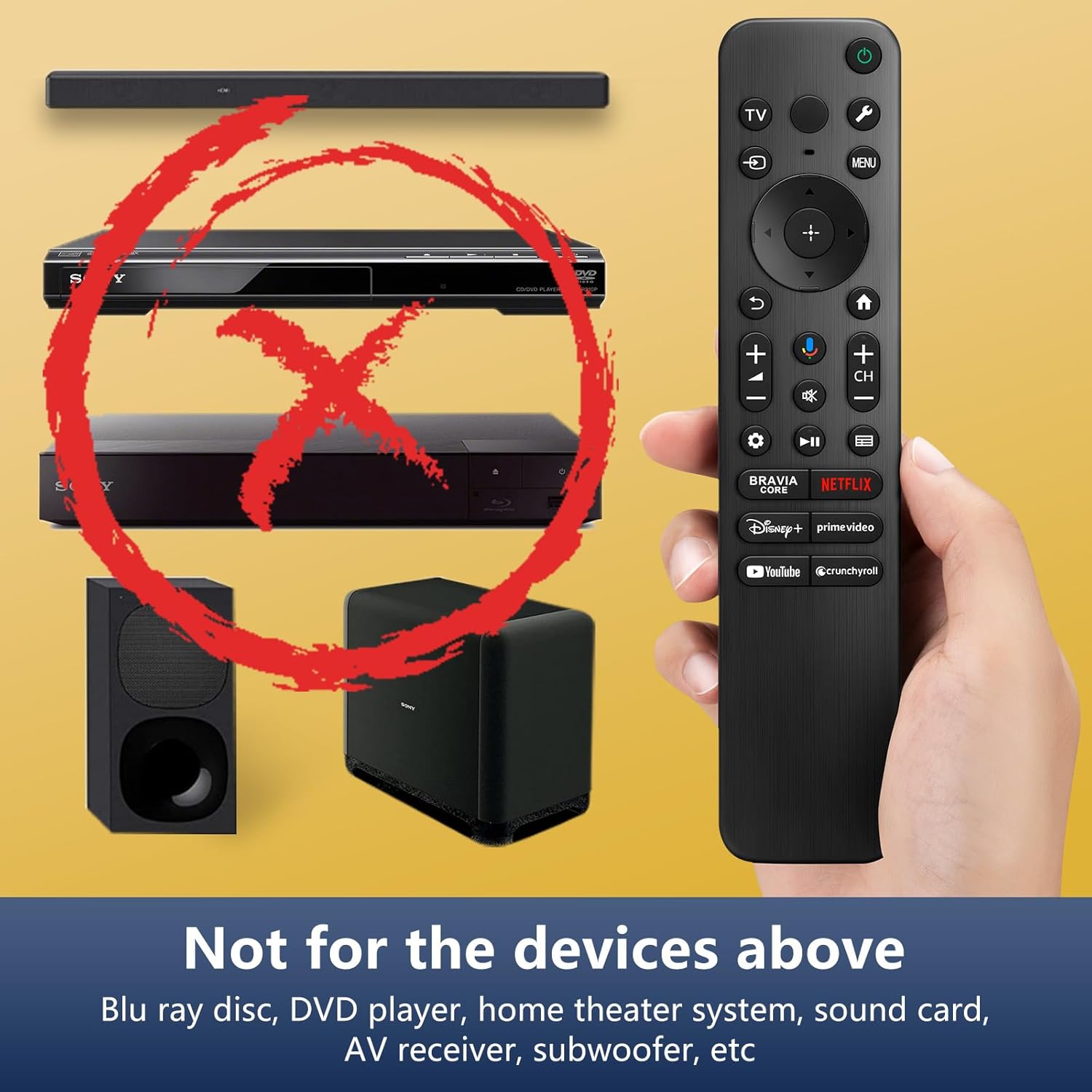 Sony Bravia Smart TV Voice Remote Replacement, Compatible with All Google TV Series - Image 4