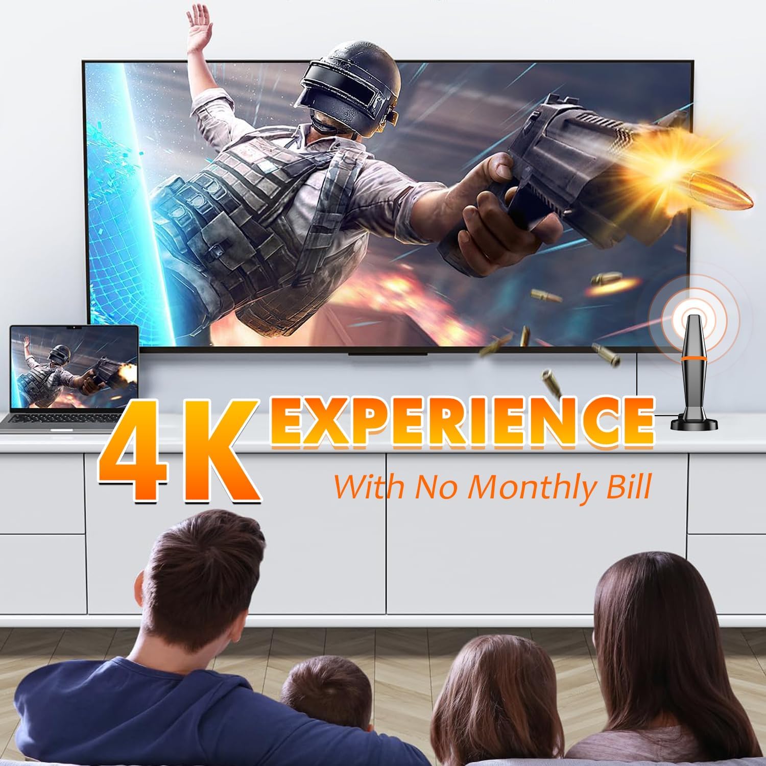 Smart TV Indoor Digital Antenna with Magnetic Base, 10ft Cable, 4K 1080p Reception for Local Channels - Image 7