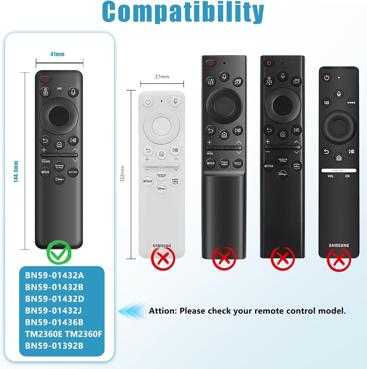 2 Pack Glow Purple & Pink Silicone Remote Covers for Samsung Smart TV BN59-01432J 01432A 01432B - Image 2
