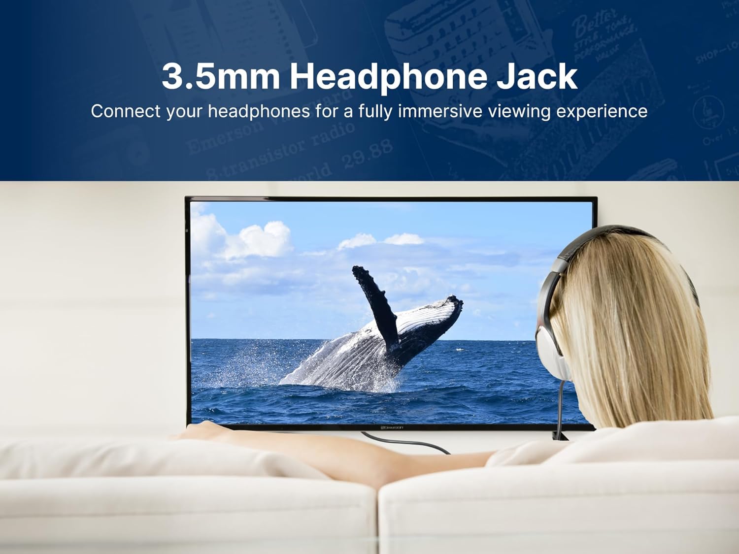 Emerson 40" Full HD 1080p LED TV with HDMI USB Slim Energy-Efficient Display - Image 3