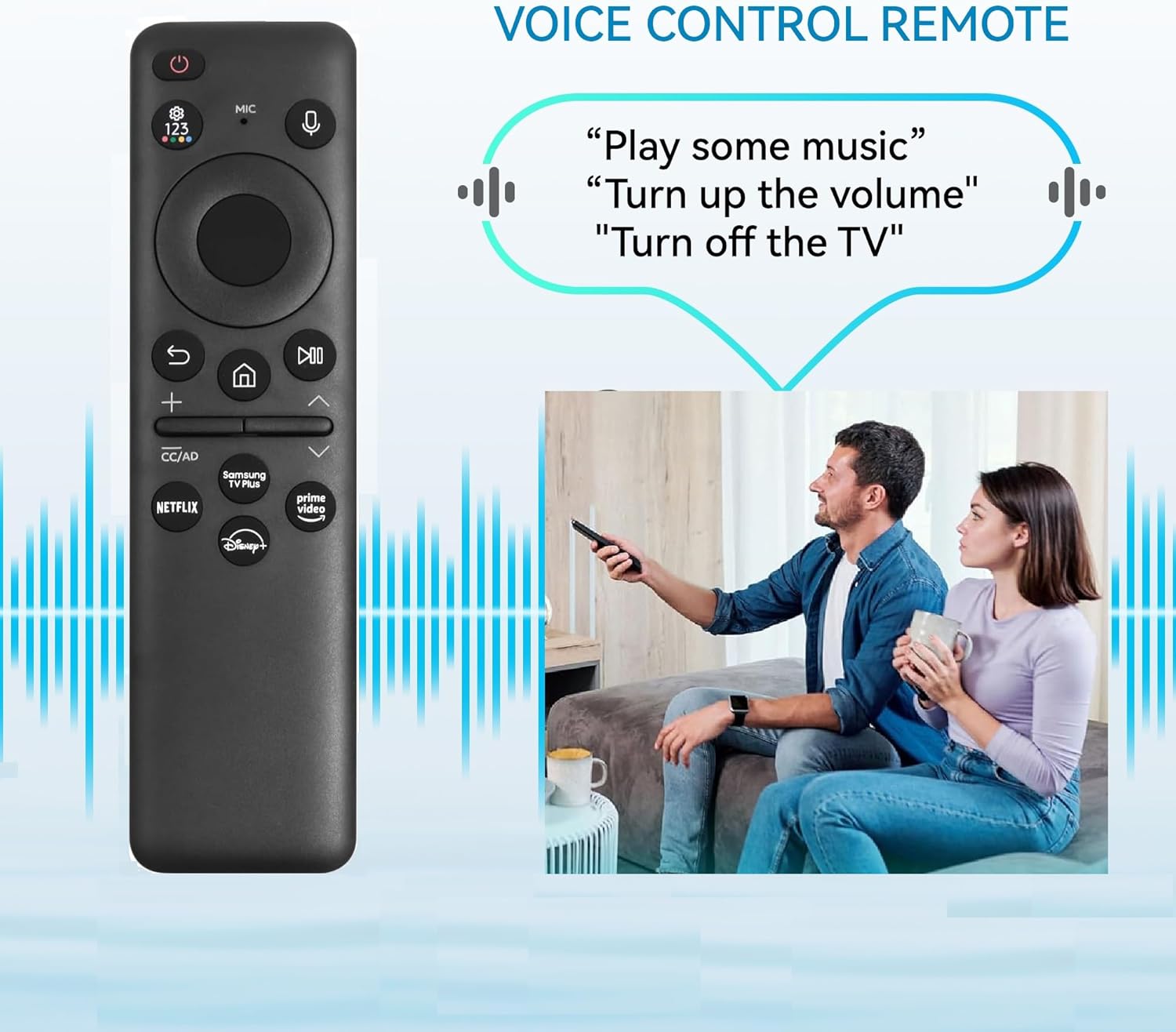 New 2023 TM2360E Rechargeable Voice Remote for Samsung Neo QLED 8K Smart TVs (BN59-01432A) - Image 7