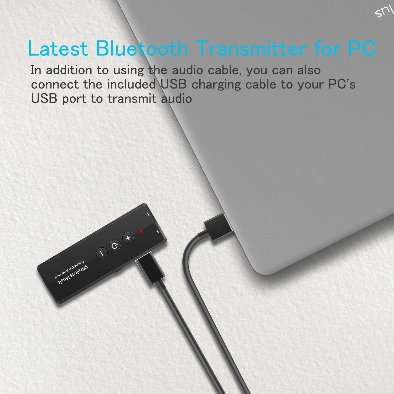 Portable Bluetooth 5.3 Transmitter Receiver 3-in-1 Wireless Audio Adapter for TV PC Car - Image 4