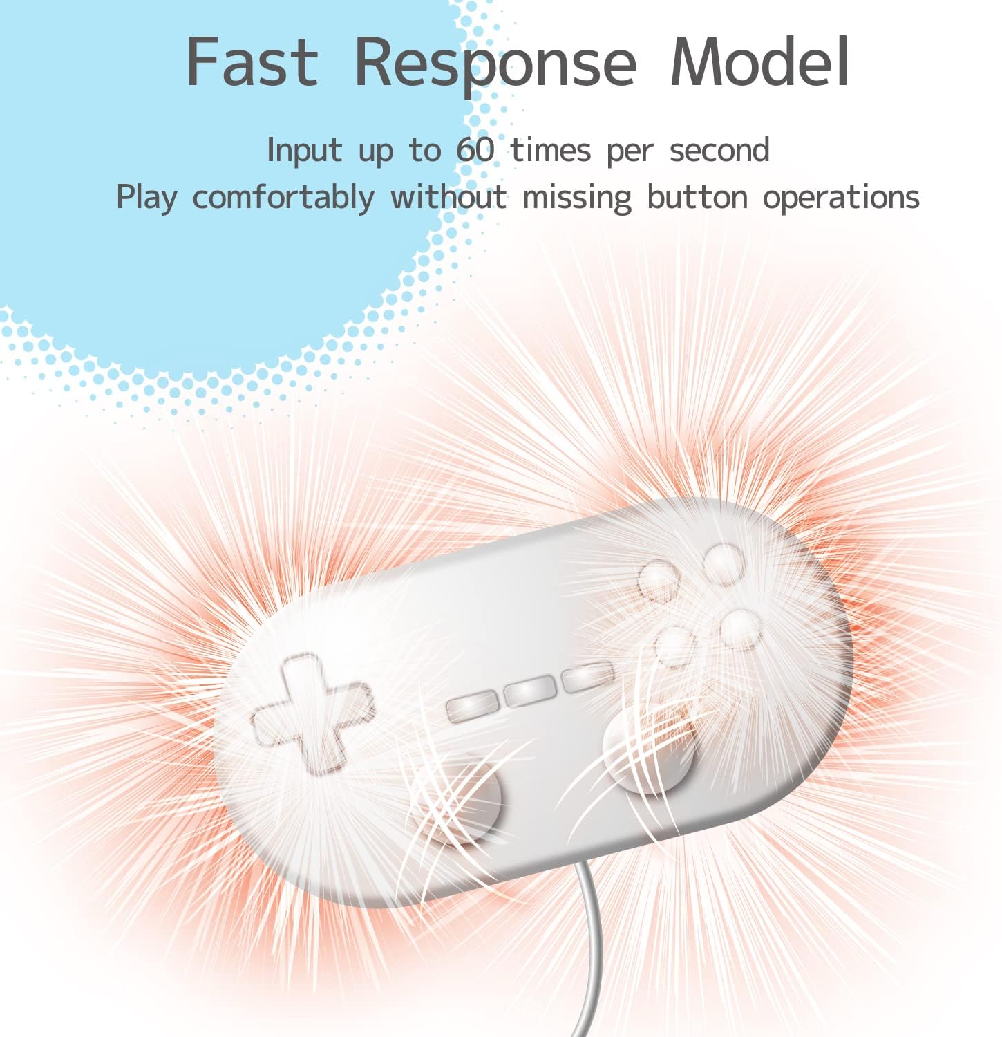 Wii Classic Controller Pro and Classic Controller Adapter for Windows PC 39 inch Cable White - Image 3