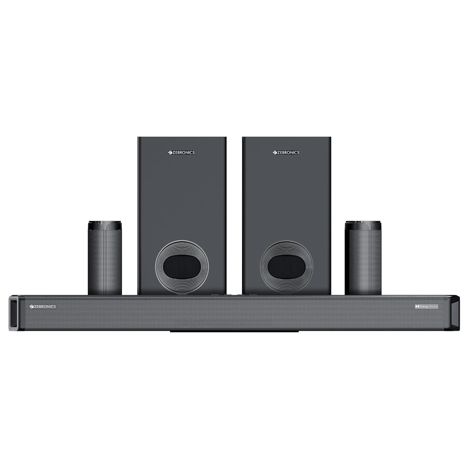 Zebronics Juke Bar 9775 650W 5.2.2 Channel Dolby Atmos Soundbar with Dual Wireless Subwoofers - Image 2
