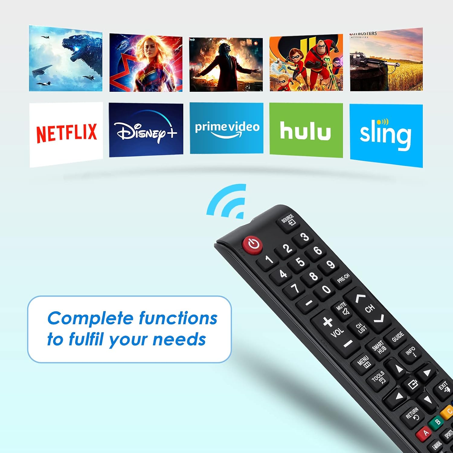 Angrox Replacement Remote for Samsung LCD LED HDTV 3D Smart TVs - Image 6