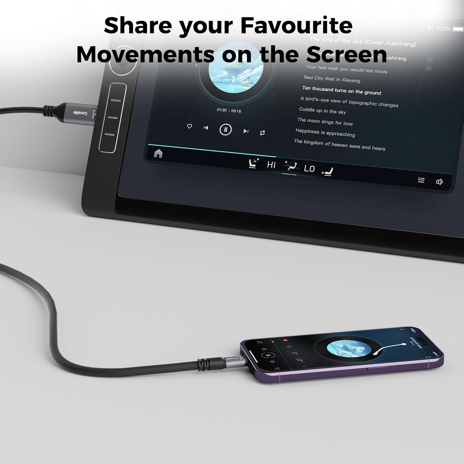 20ft USB C to Mini HDMI Cable 4K@60Hz Uni-Directional High Speed for iPhone 15 MacBook iPad Pro Steam Deck - Image 3