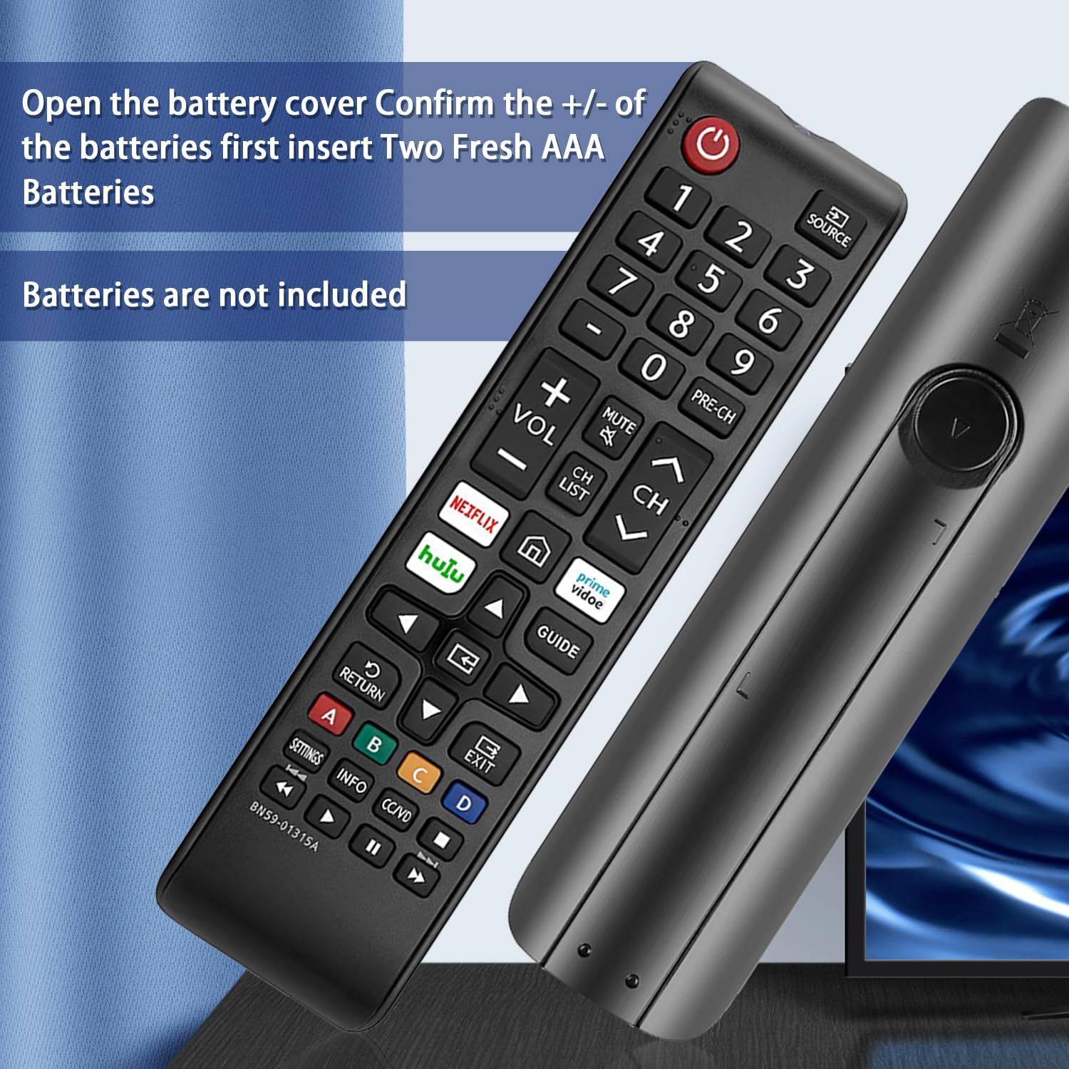 2 Pack New Universal Samsung TV Remote Replacement for Smart LED LCD HDTV QLED 4K 3D Series TVs Easy Setup - Image 7