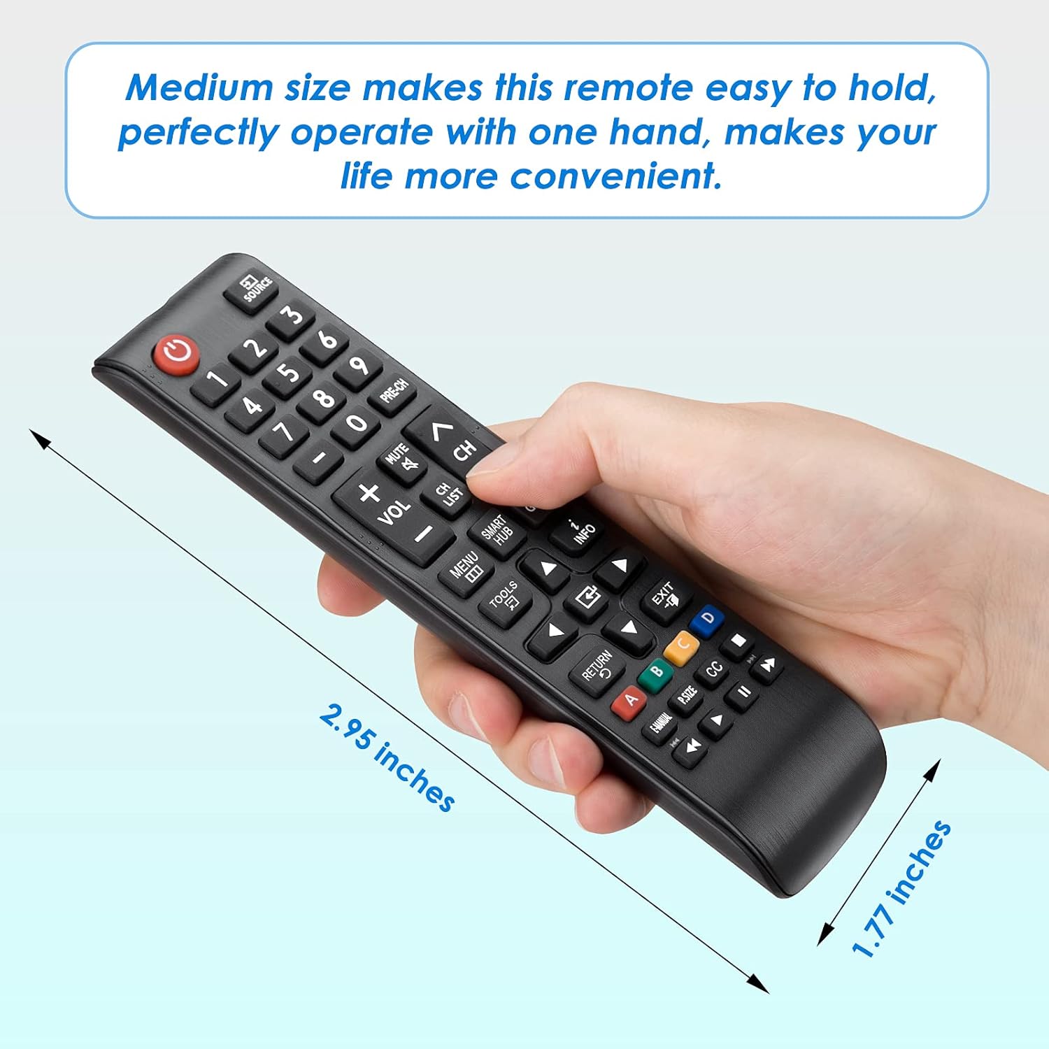 Angrox Replacement Remote for Samsung LCD LED HDTV 3D Smart TVs - Image 4