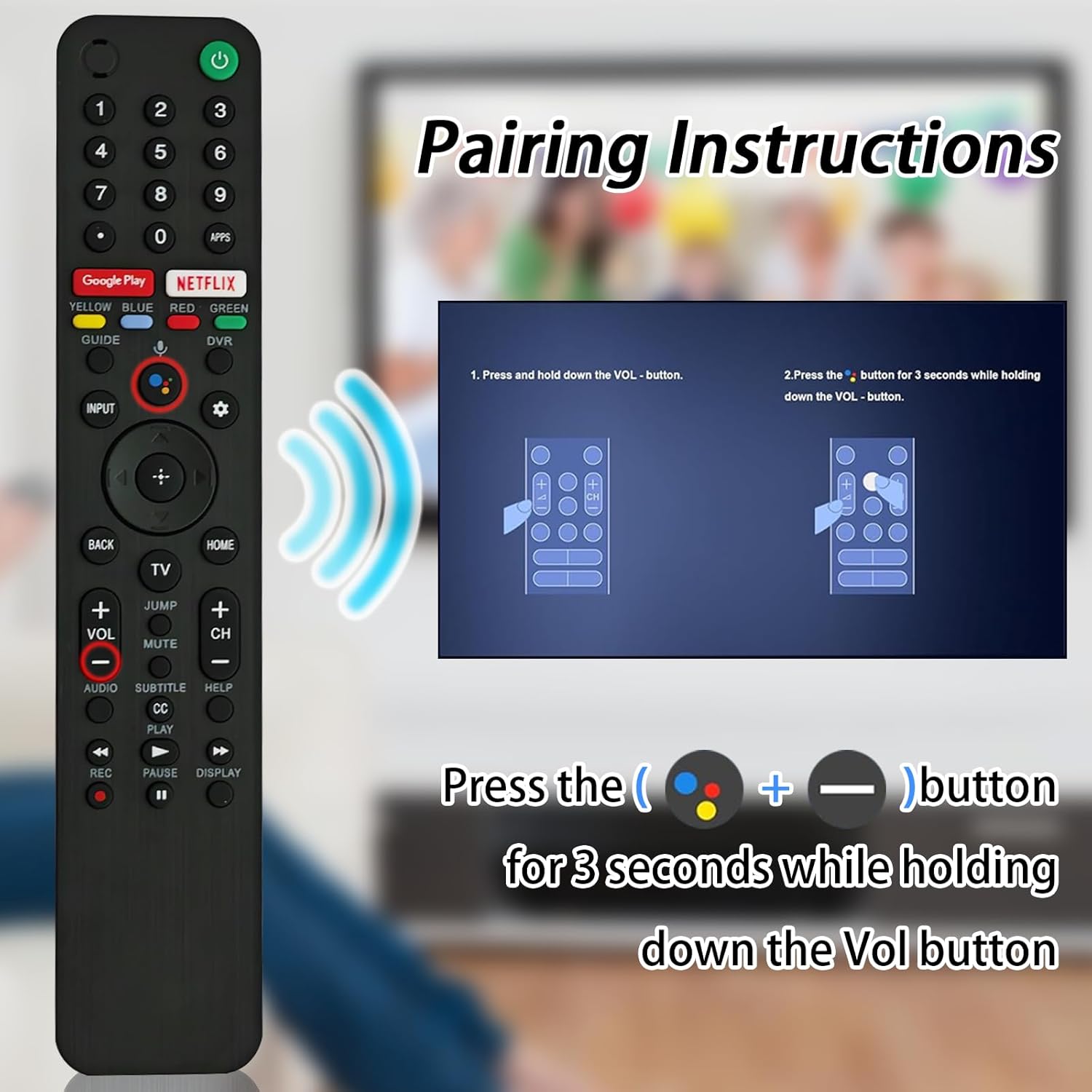 Sony Bravia RMF-TX500U Voice Remote Control for XR, XBR, KD, KDL Series TVs - Image 5