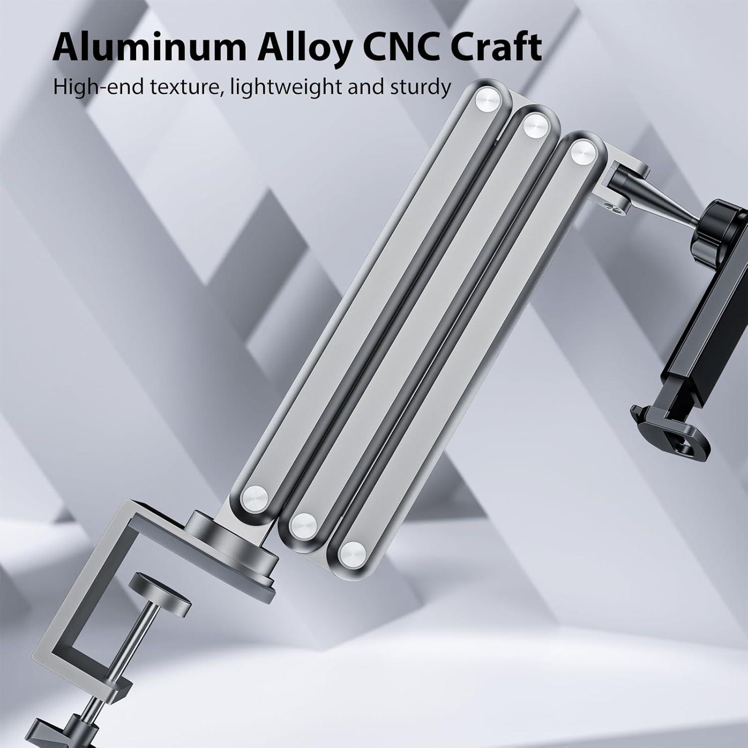 Adjustable Aluminum Alloy Desk Tablet Stand Holder Mount 13-inch Compatible iPad Pro Air Mini - Image 7