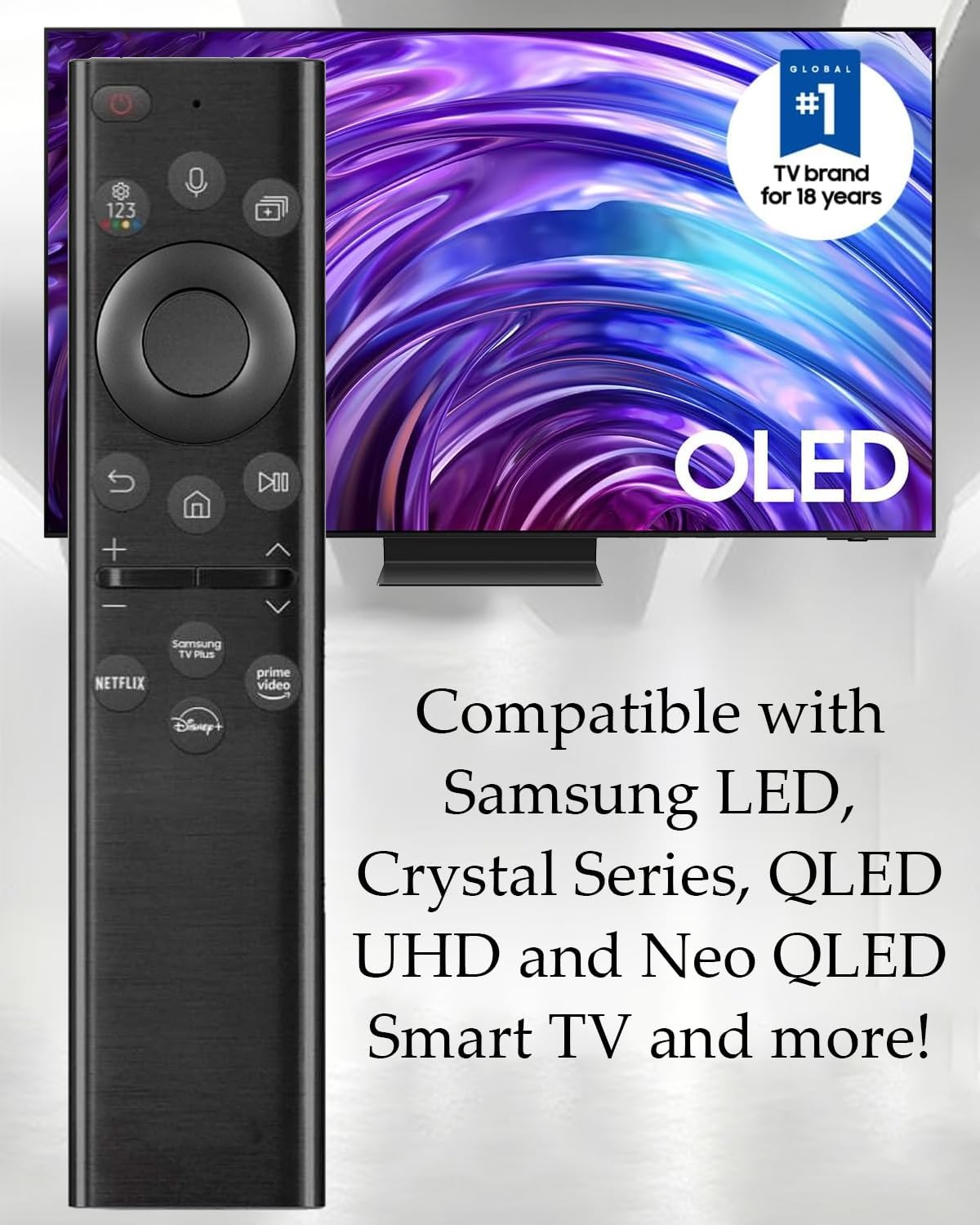 Rechargeable Solar Remote Control BN59-01385A for Samsung Neo QLED Frame 4K 8K TVs - Image 5