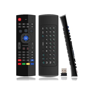 7SEVEN Air Fly Mouse Universal Remote with Keyboard, IR Learning for Smart Devices