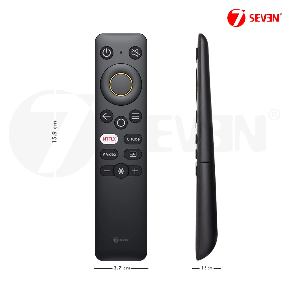 7SEVEN® Replacement Remote for Realme Smart TVs Android LED OLED QLED 4K TVs No Voice Command Streaming Hotkeys - Image 4